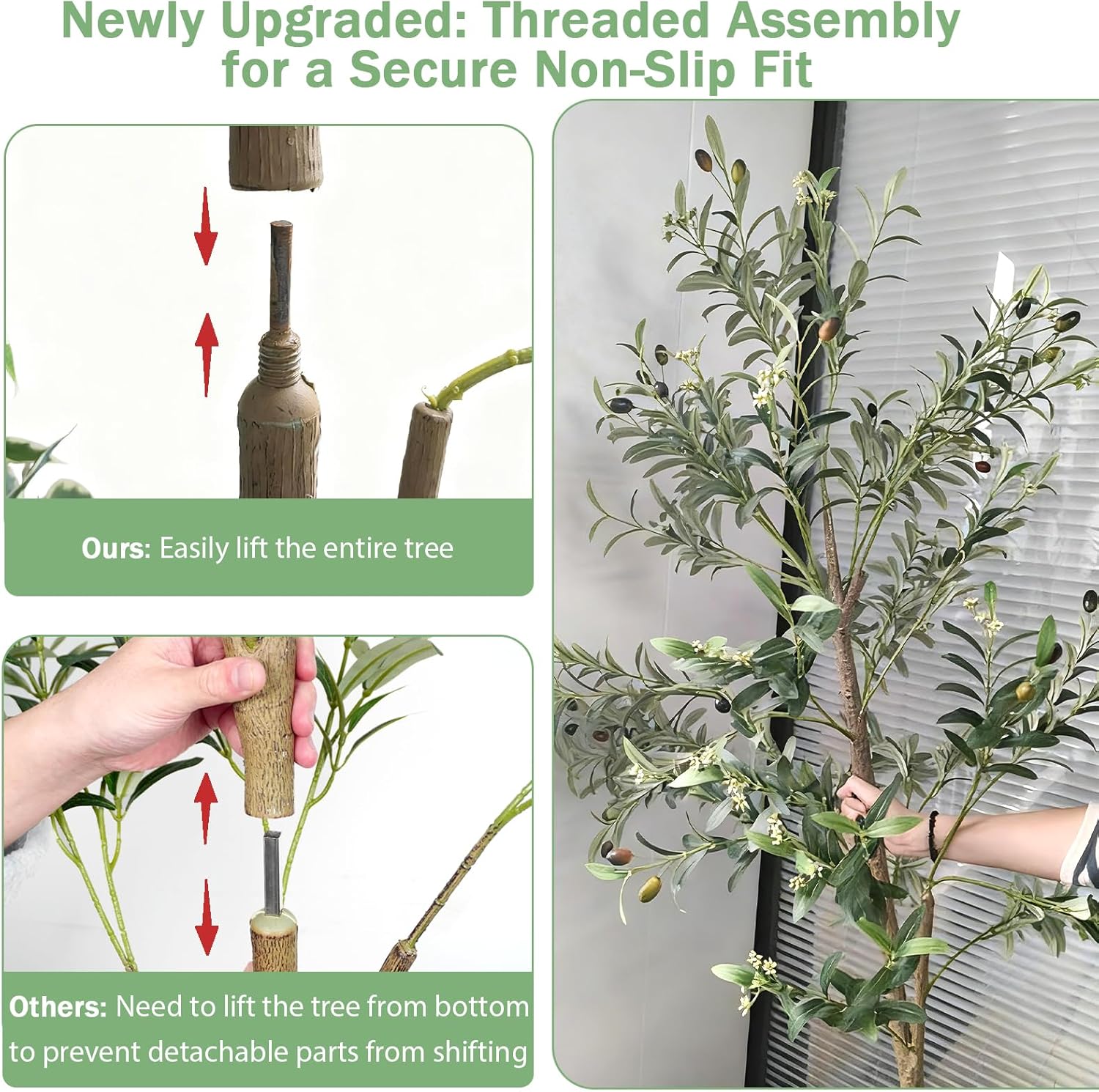 Planter / Lifelike Plants / Olive / 6 Inch