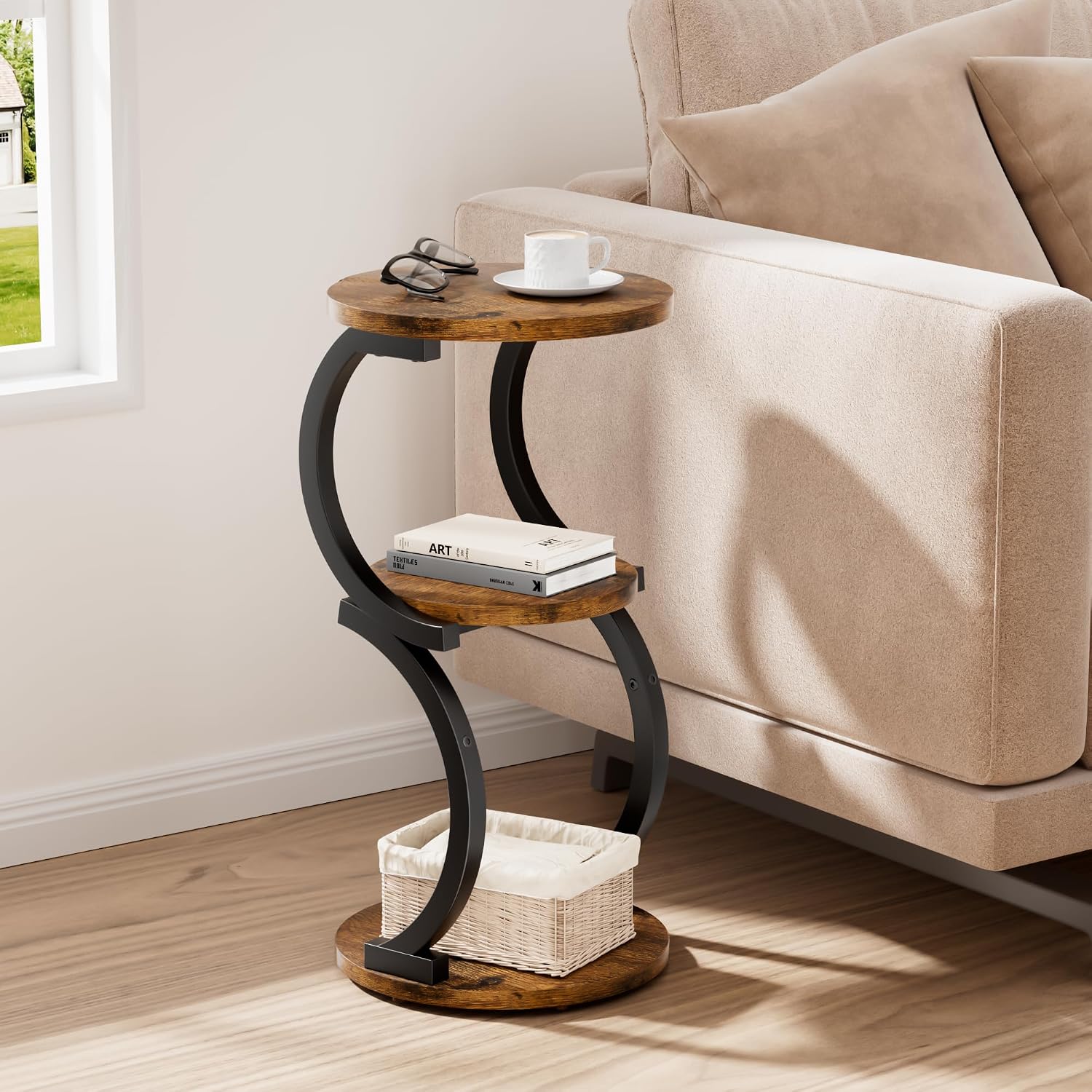 Small Side Table / Rustic Brown