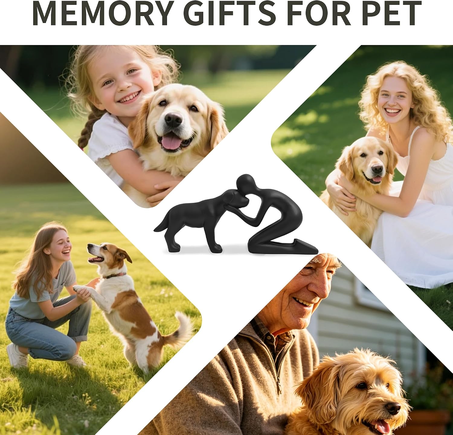 Pet Statues Decorations / Black