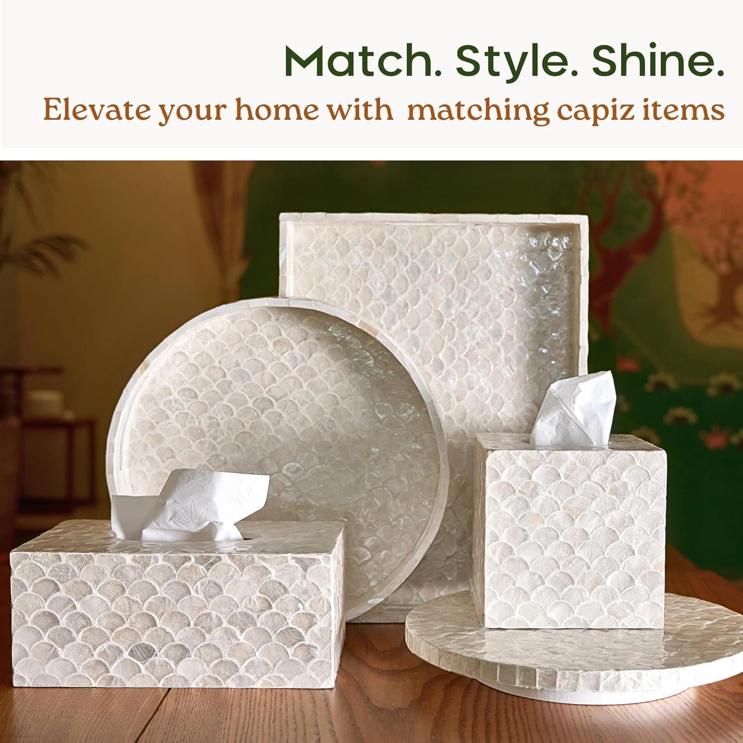 Decorative Tissue Holder / Square
