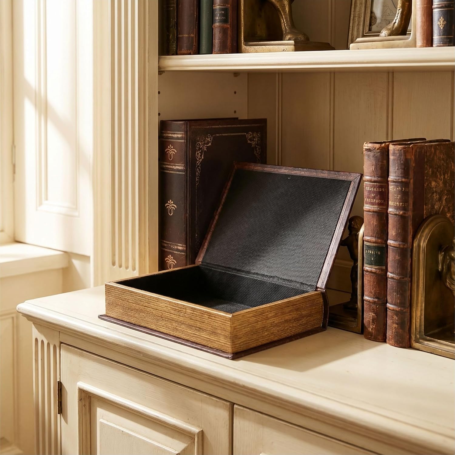 Wooden Decorative Book Box