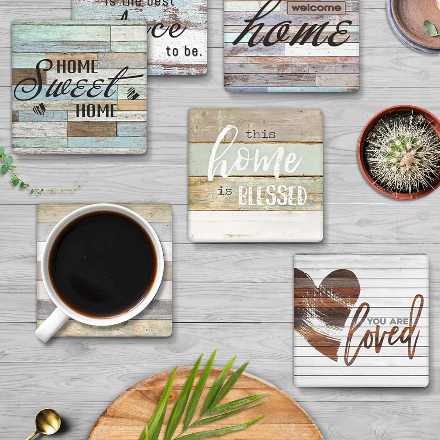 Cork Base and Metal Holder / Set of 6