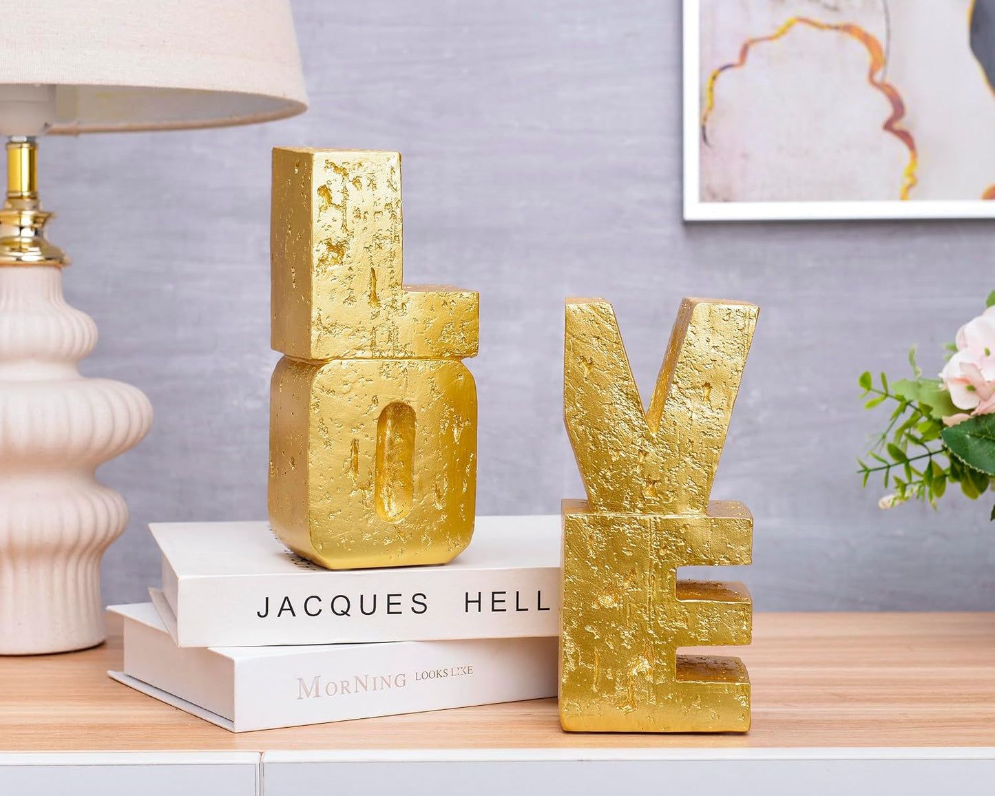Modern Heavy Duty Bookends / Gold