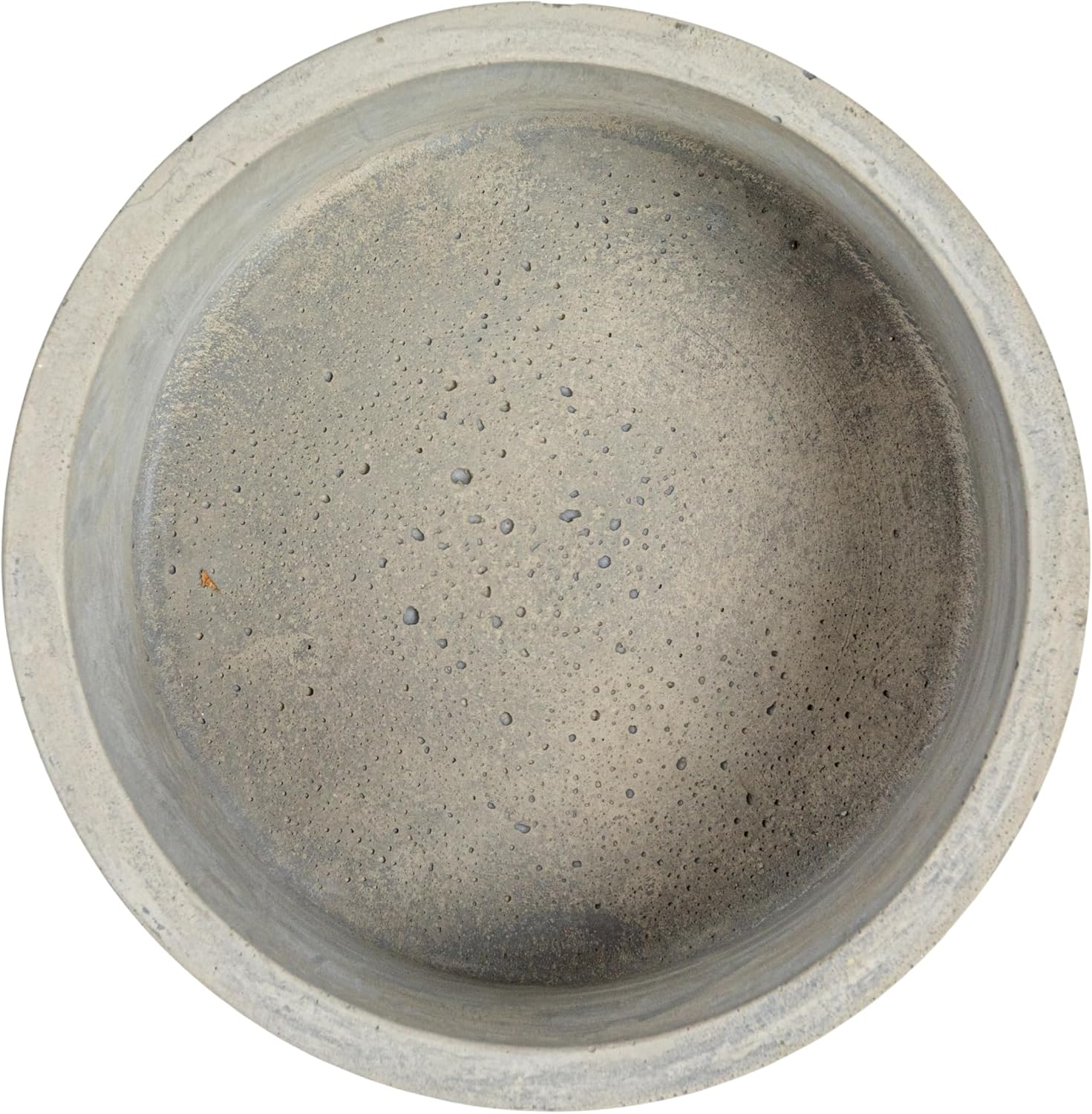 A75500081 Round Decorative Cement Lids Boxes / Small / Industrial / Grey / Set of 2