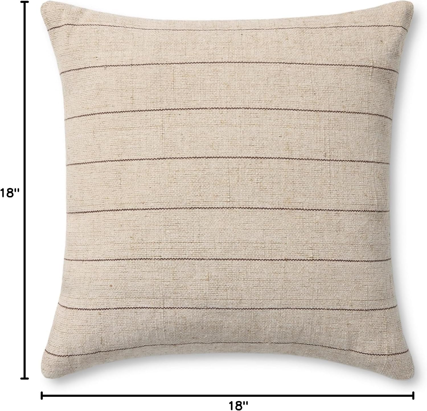 Amber Lewis Keisha Collection PAL0046 Natural/Brown 18'' x 18 / Natural / Brown / Cover Only