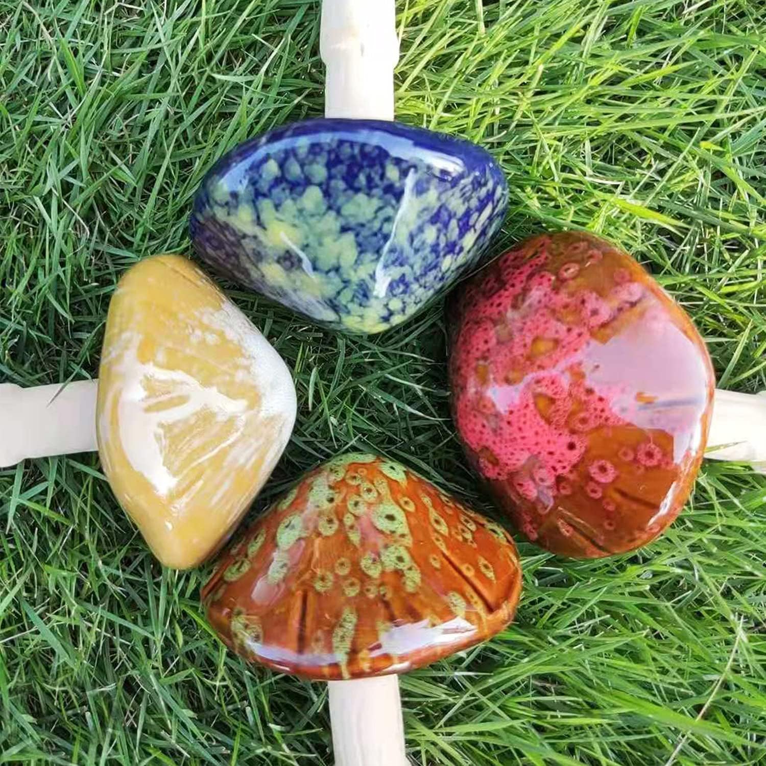 Indoor Flower pots or Outdoor Decorative Ceramic Ornaments / Set of 4