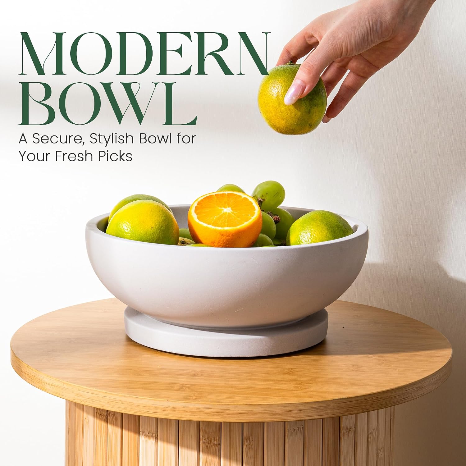 Elegant Pedestal Bowl / Gray