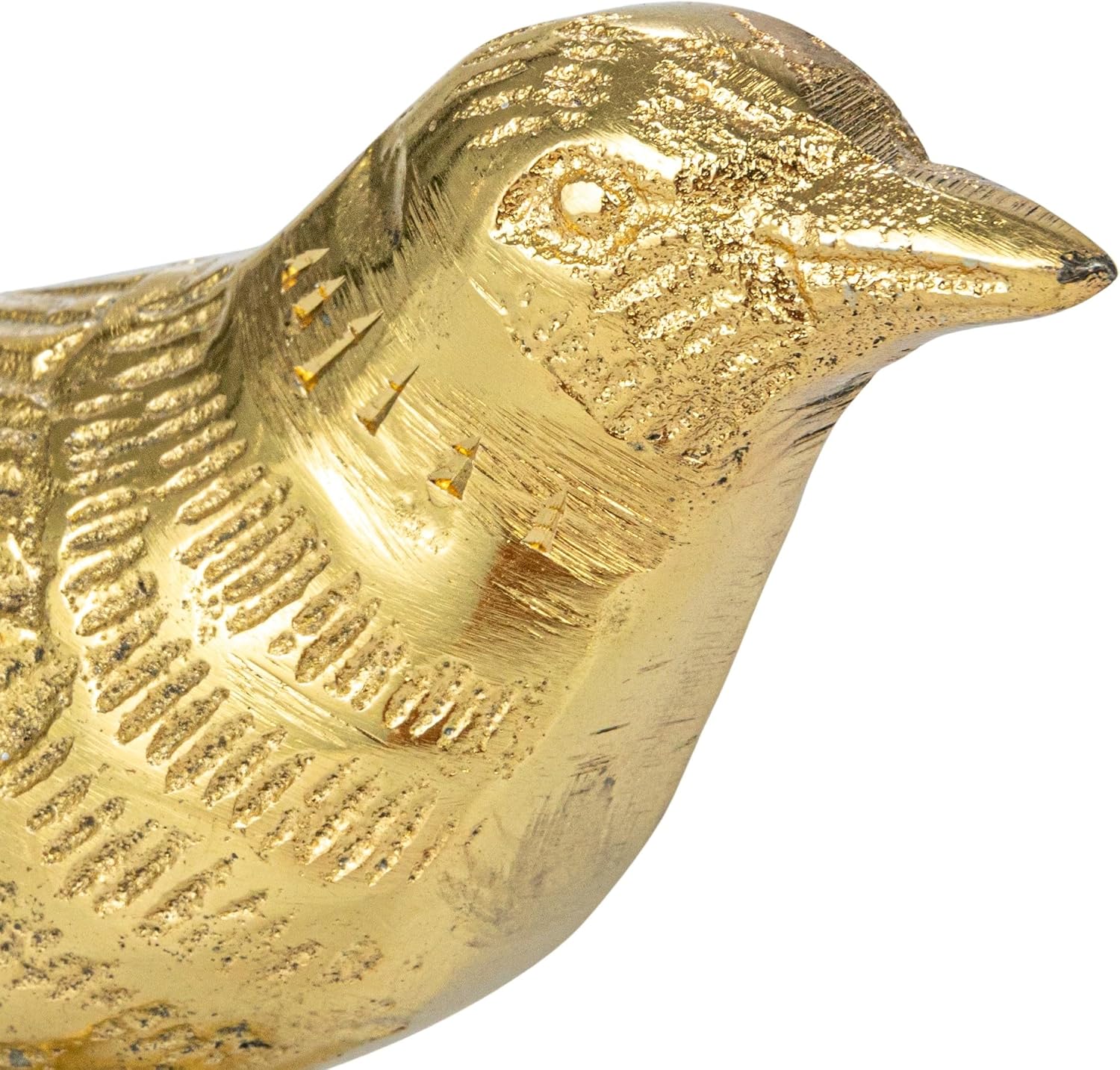 Creative Co-Op Cast Aluminum Bird Accent Decor / Gold