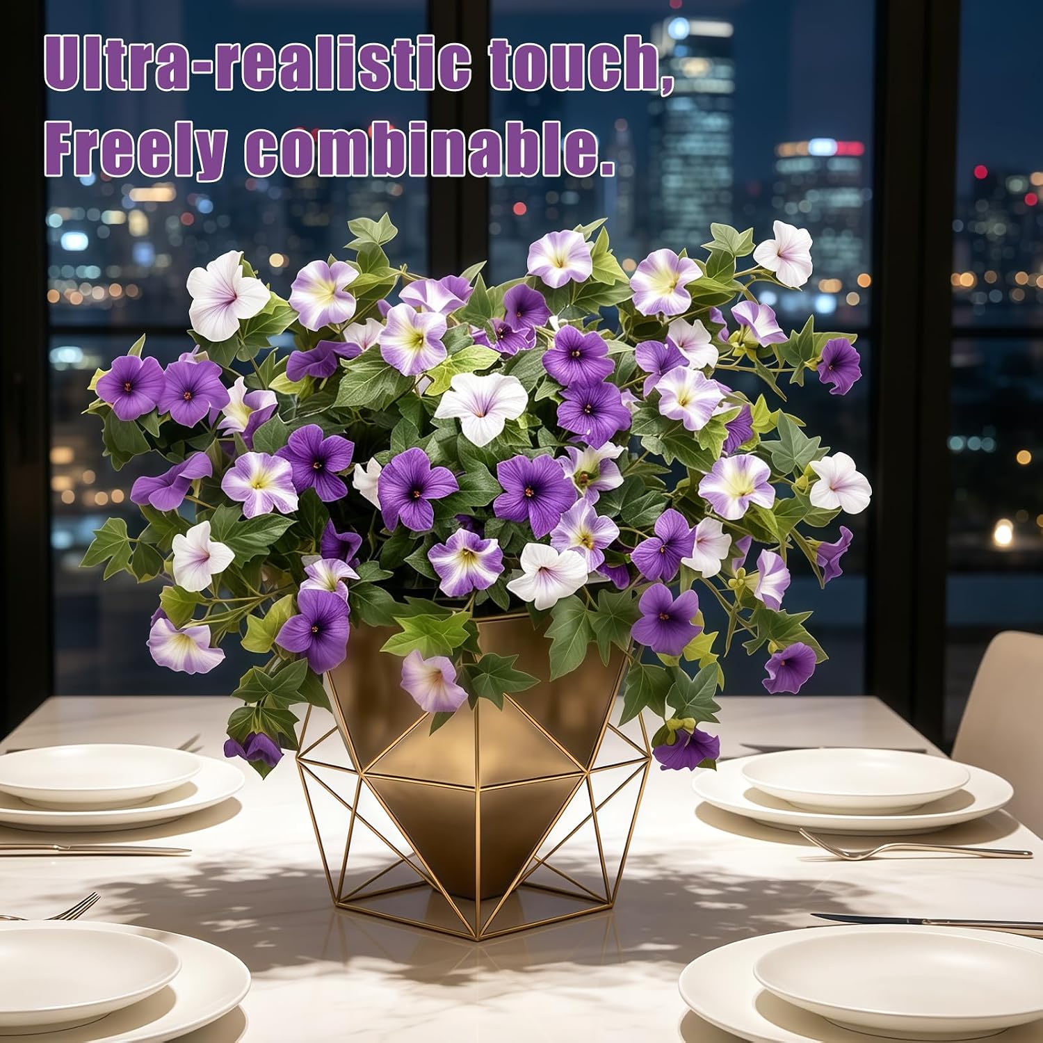 Artificial Flowers / UV Resistant fake Plants Flowers Bundles