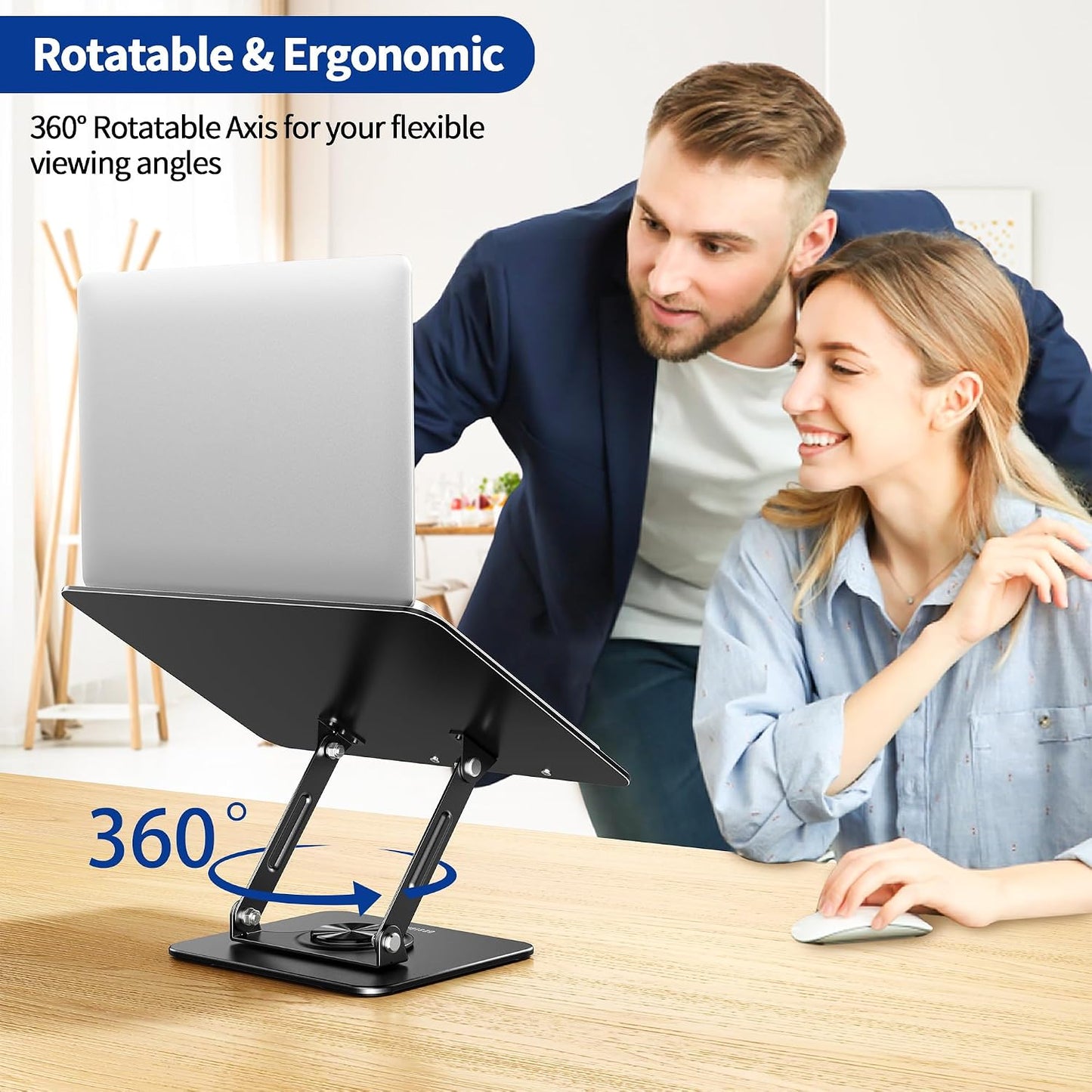 BESIGN BS02 Book Stand for Reading, Adjustable Book Holder, Ergonomic Laptop Stand, Cookbook Stand, Recipe Book Holder