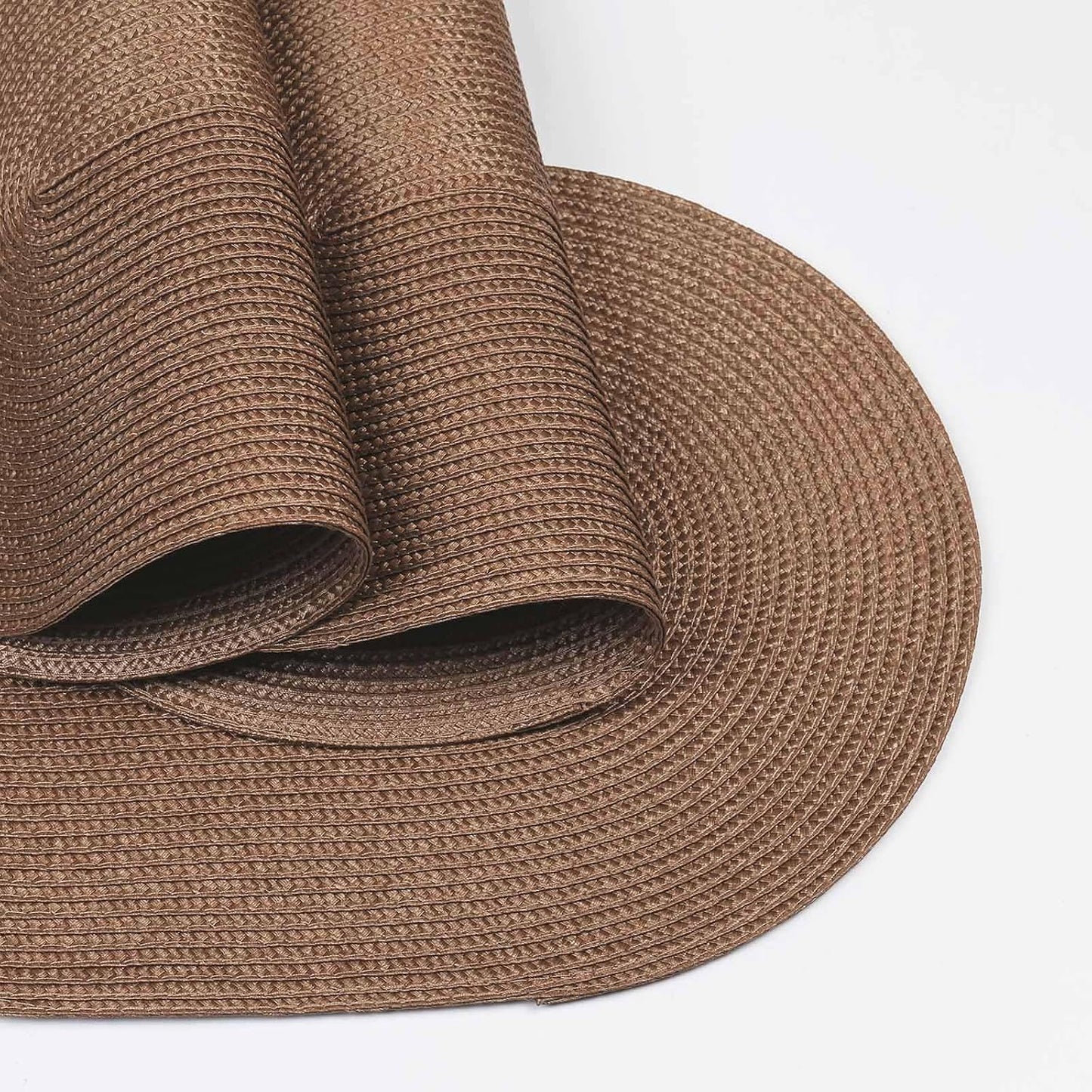 FunWheat Oval Braided Placemats Set of 8 Table Mats for Dining Tables Washable Heat Resistant Place Mats for Indoor