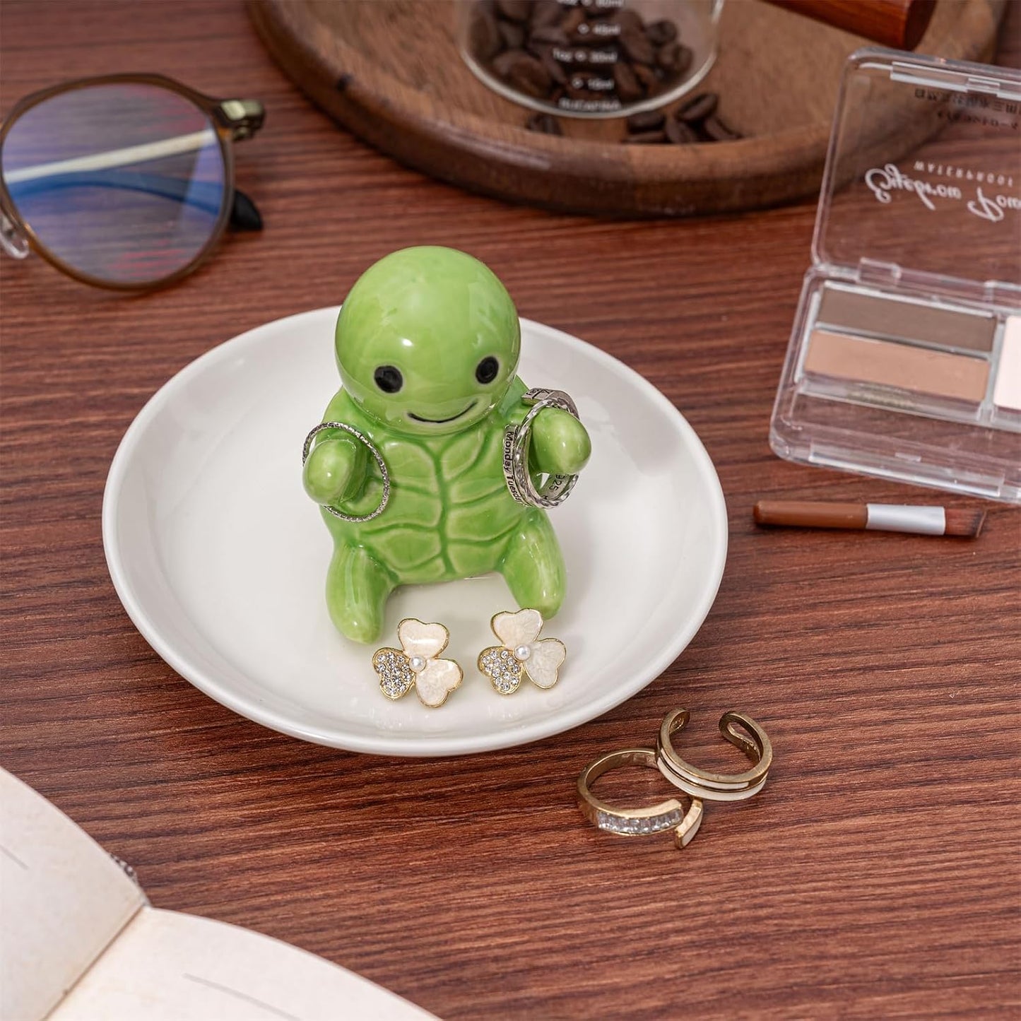 Ceramic Jewelry Holder Preppy Room Decor / Turtle