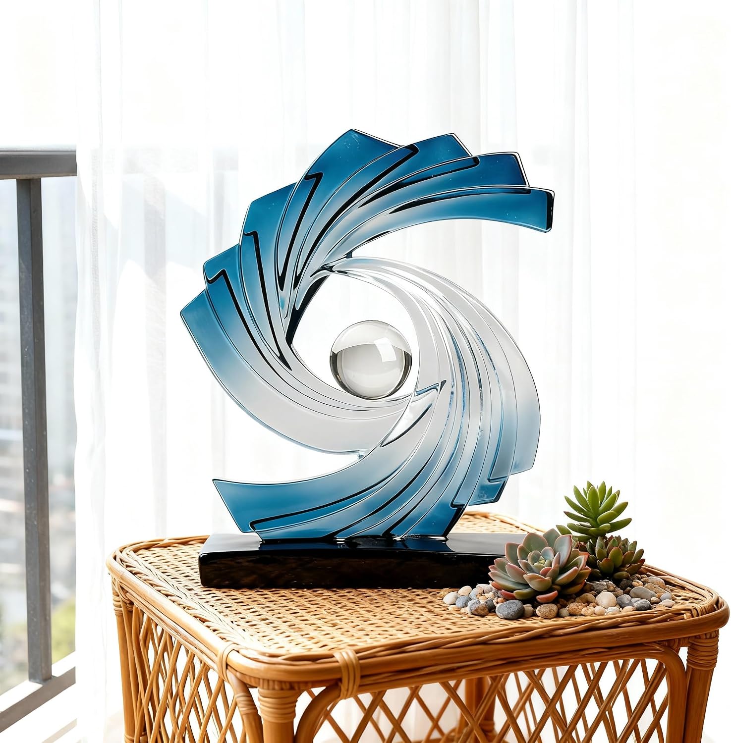 Abstract Art Statue / Blue