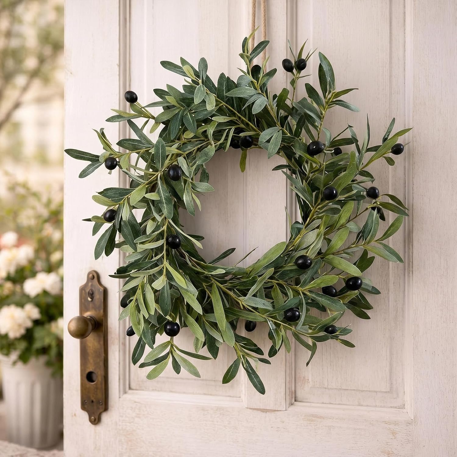 Faux Olive Tree Branches / Green / 19.6 Inch / Set of 6