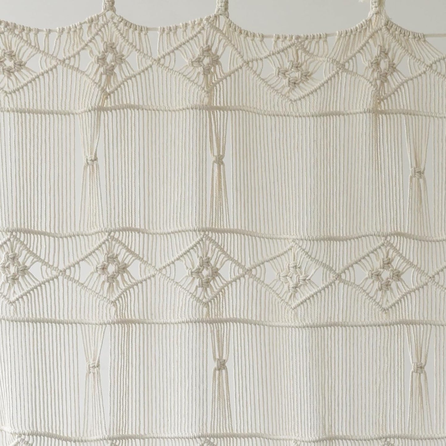 Macrame Curtain Handmade Woven Curtains / Ivory3 / Natural
