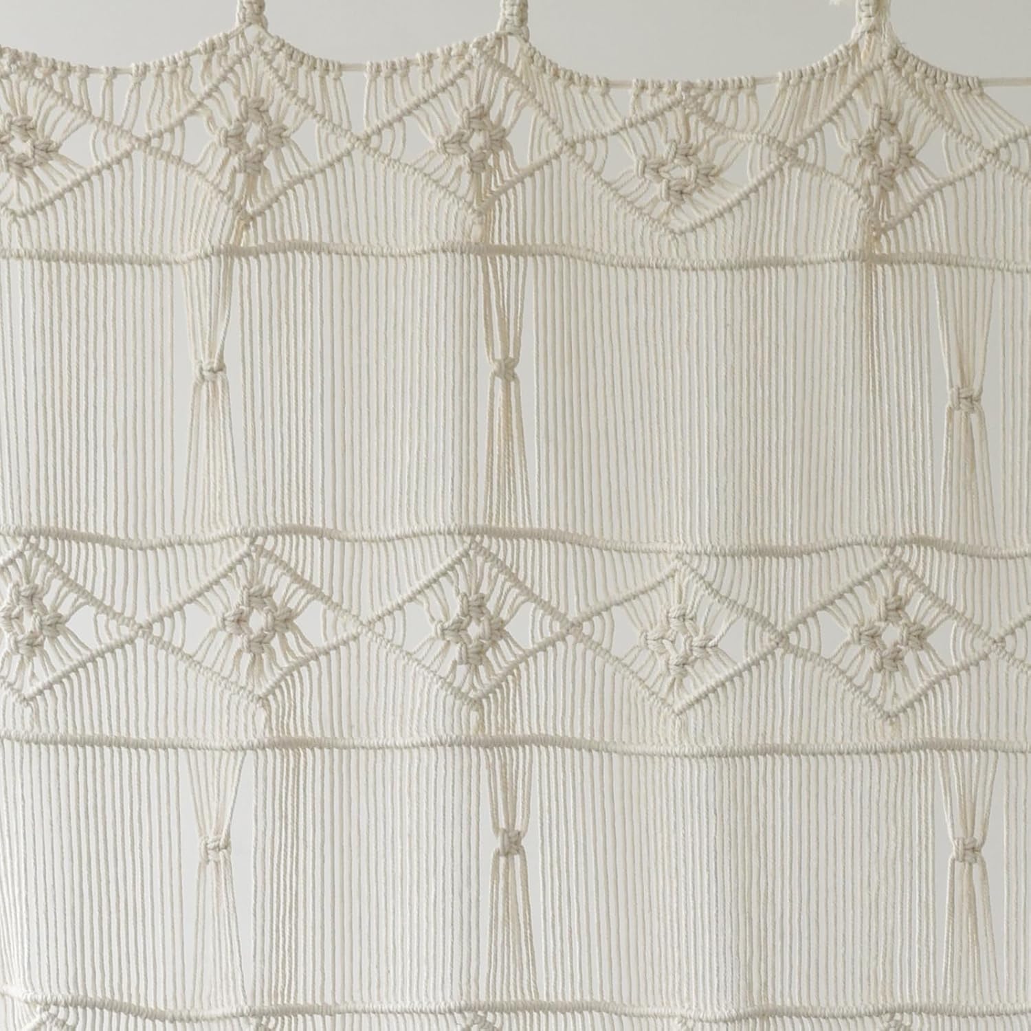 Macrame Curtain Handmade Woven Curtains / Ivory3 / Natural