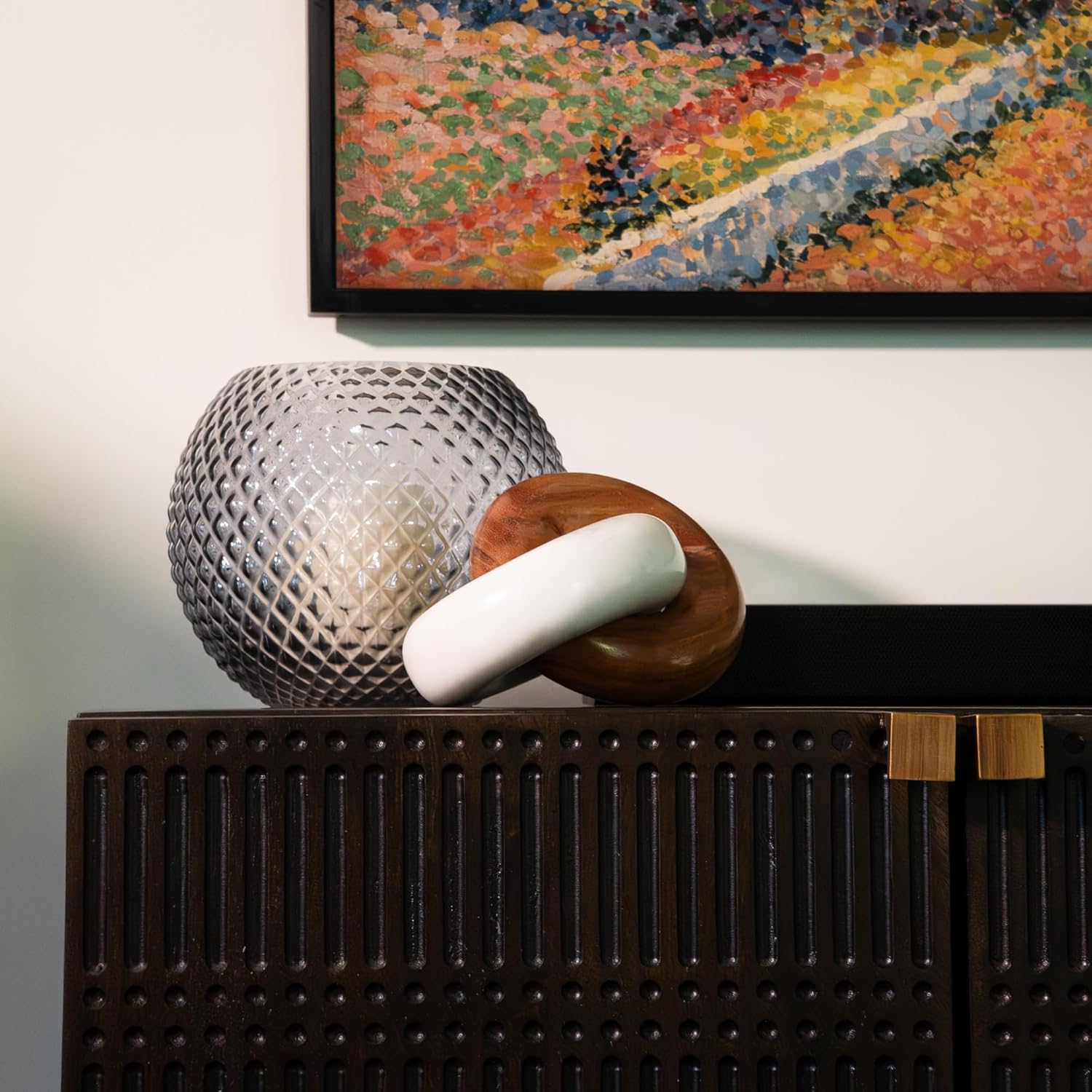 Marble and Wood Knot Decor