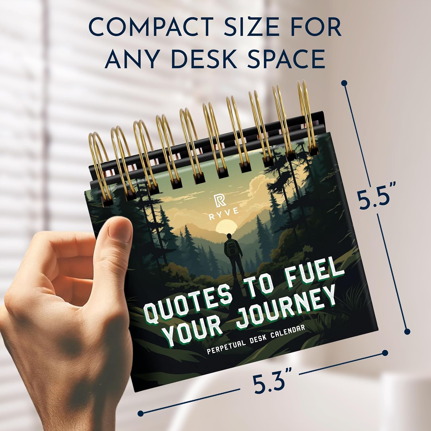 Inspirational Gifts for Men, Motivational Desk Calendar, 366 Daily Quotes | Office Gifts for Men, Perpetual