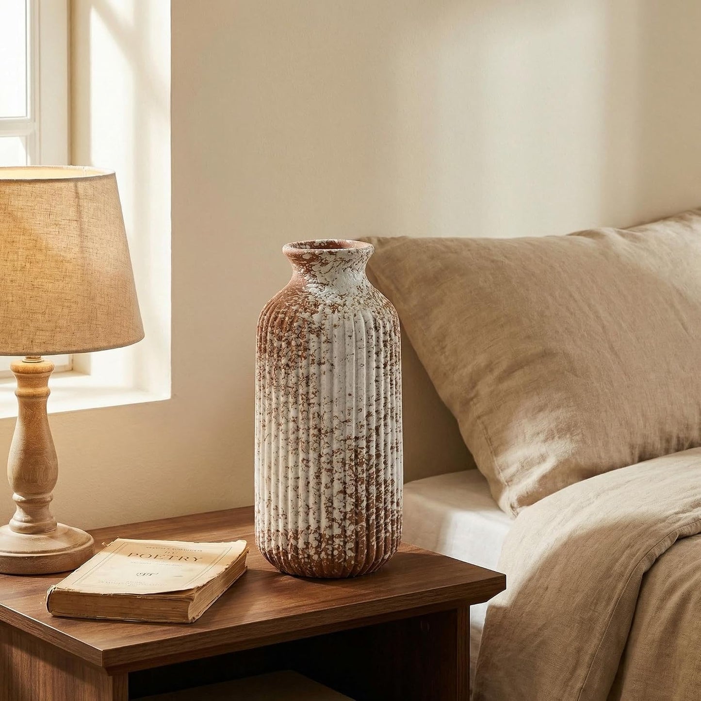 Rustic Ceramic Vase 9 / Terracotta-9