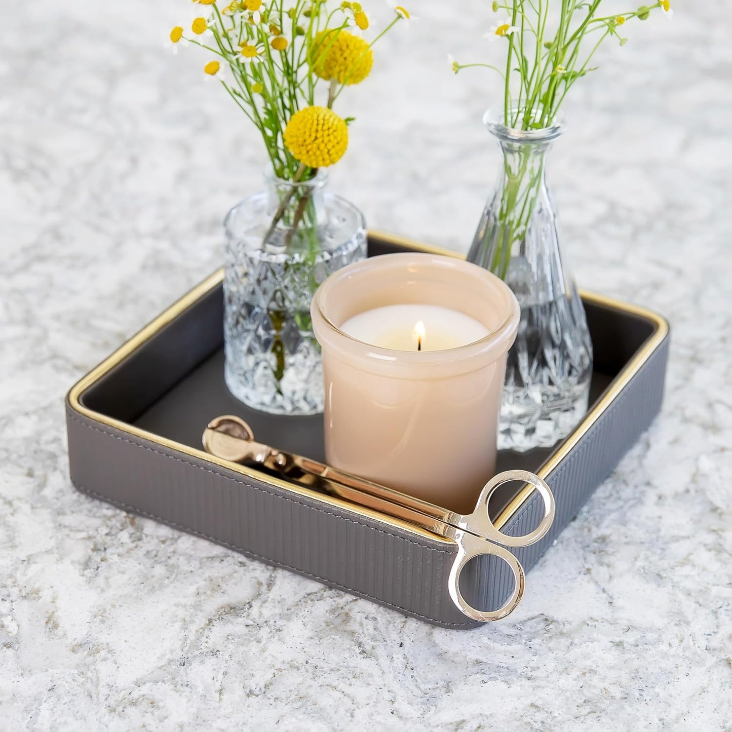 Key Basket EDC Tray / Gray / 8 x 8 x 1.8