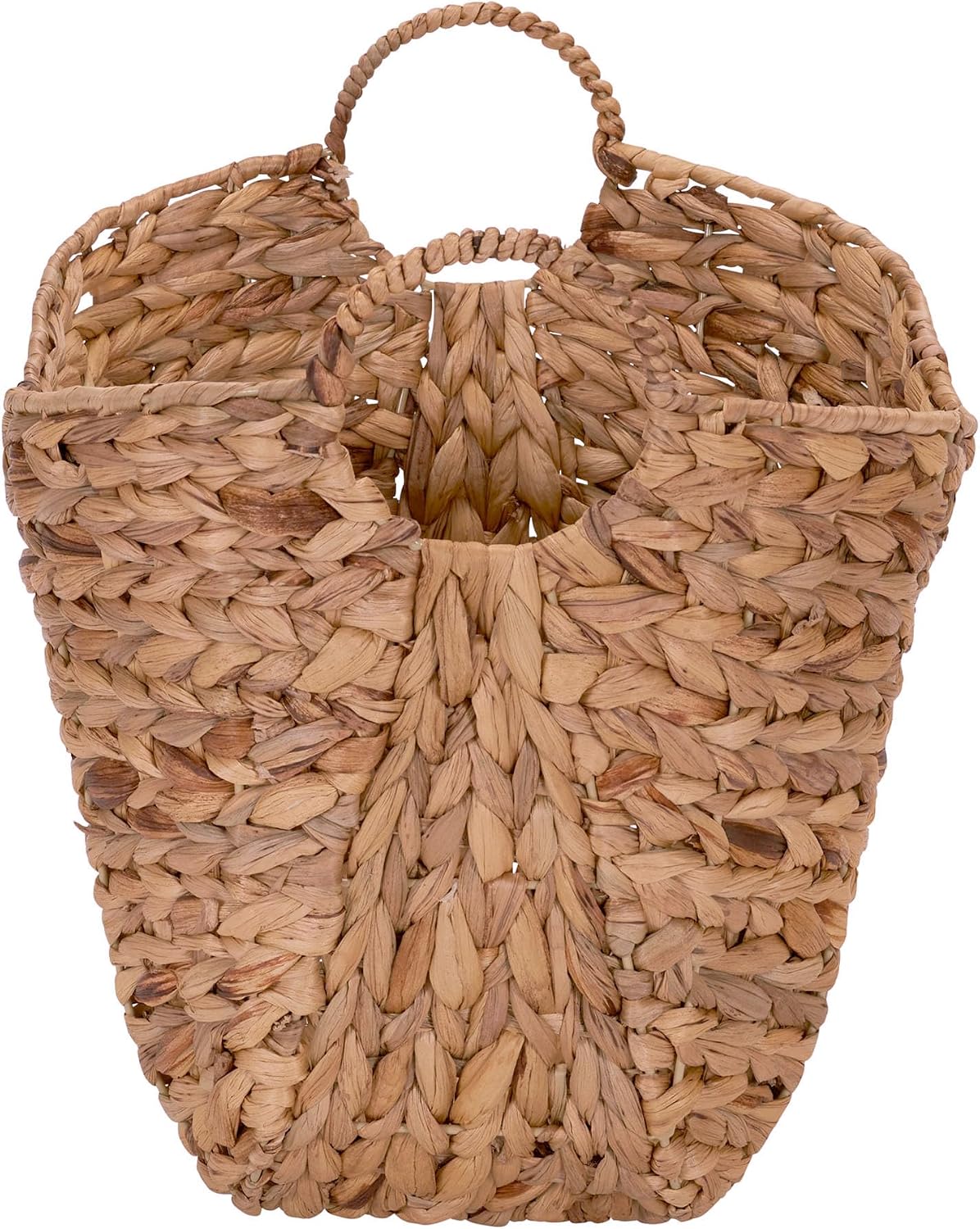 ML-4002 Tall Water Hyacinth Wicker Basket / Natural Hyacinth