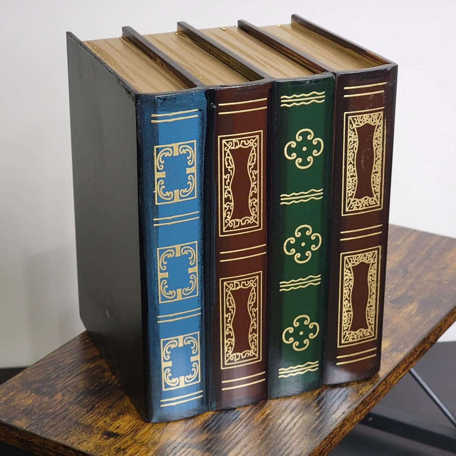 Wooden Book Shaped Boxes / B