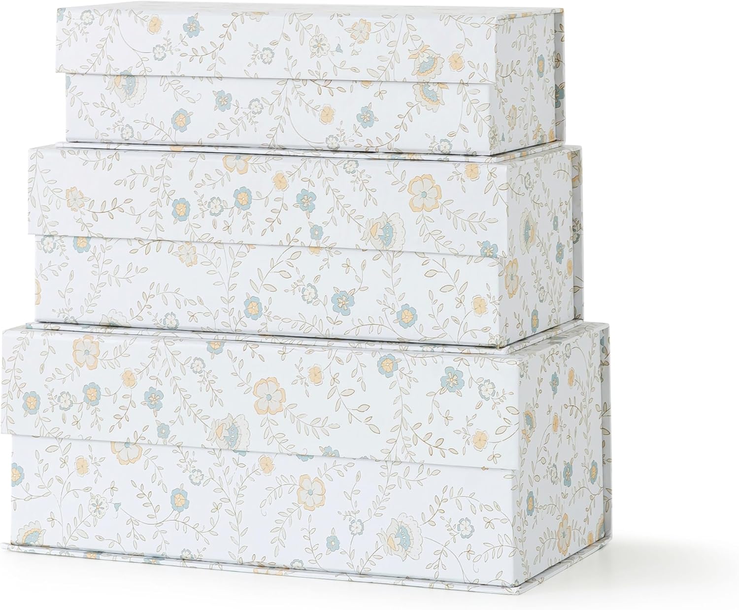 Memory Keepsake Boxes / Ivory Lace / Set of 3