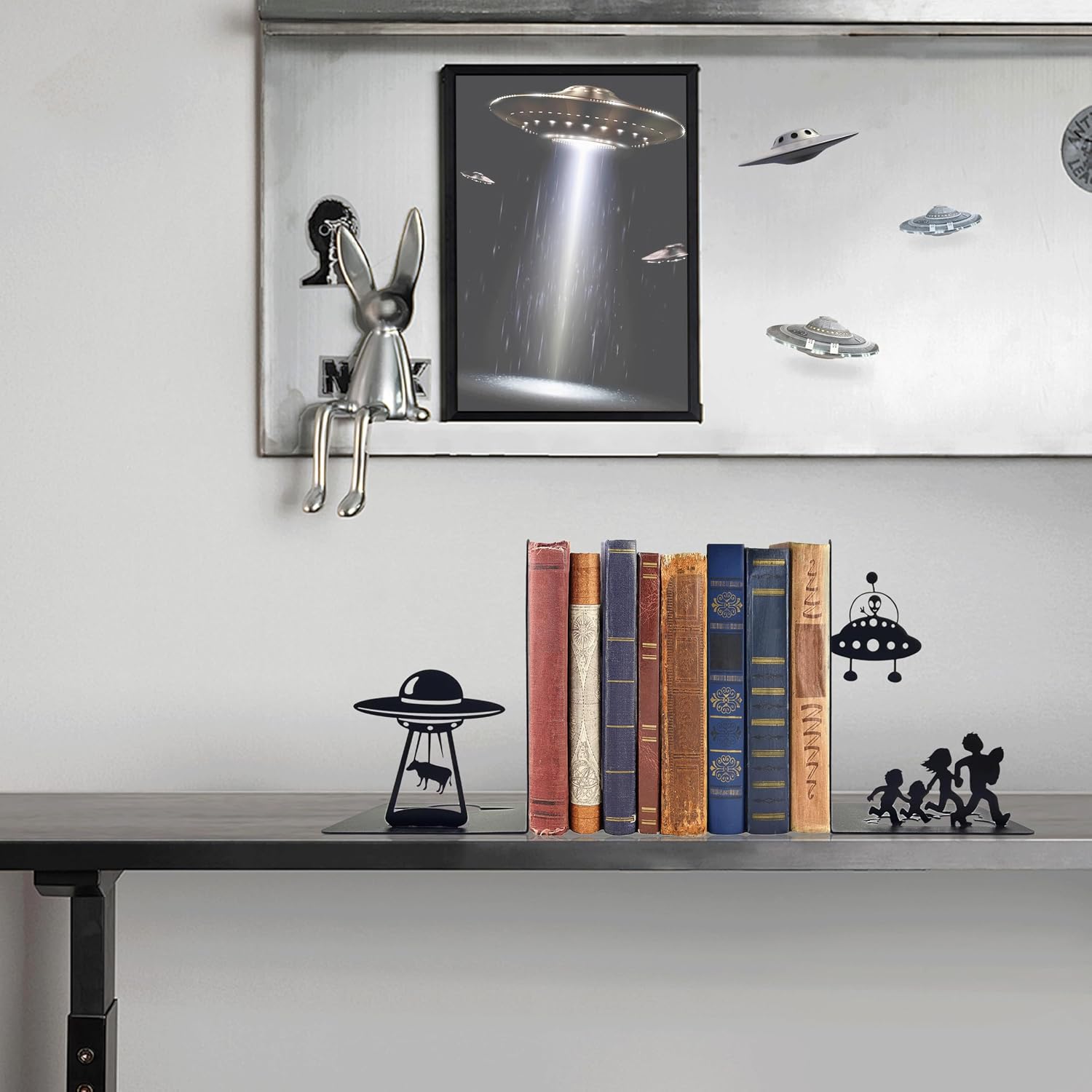 Modern Bookends / Decorative Bookends / Black
