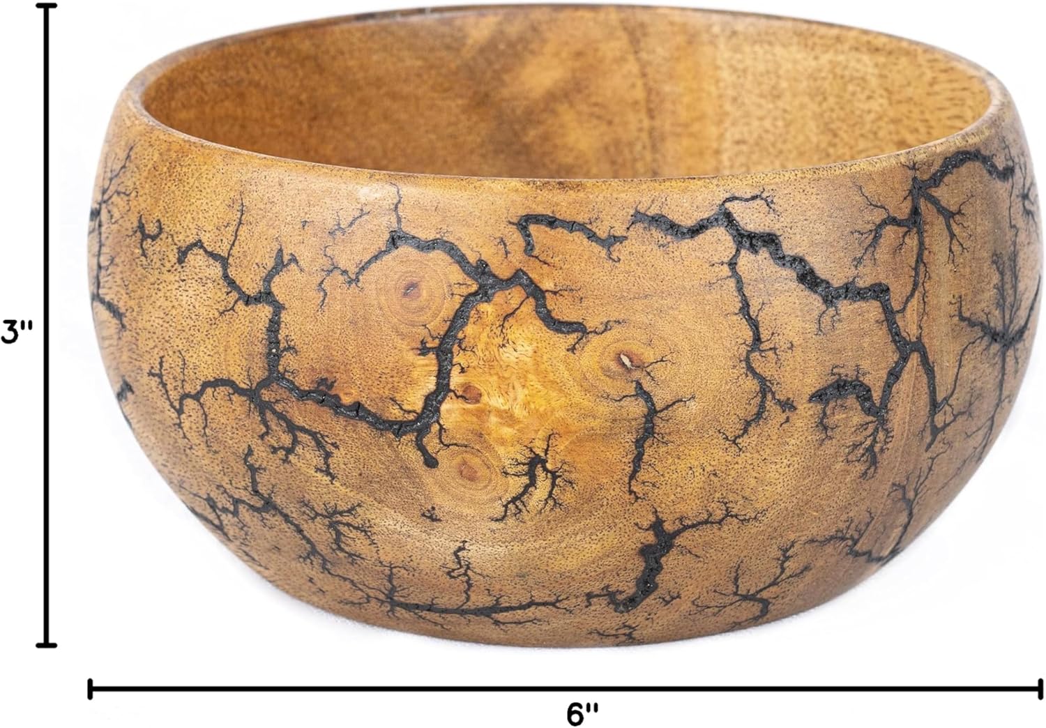 Fractal Burn Wood Bowl