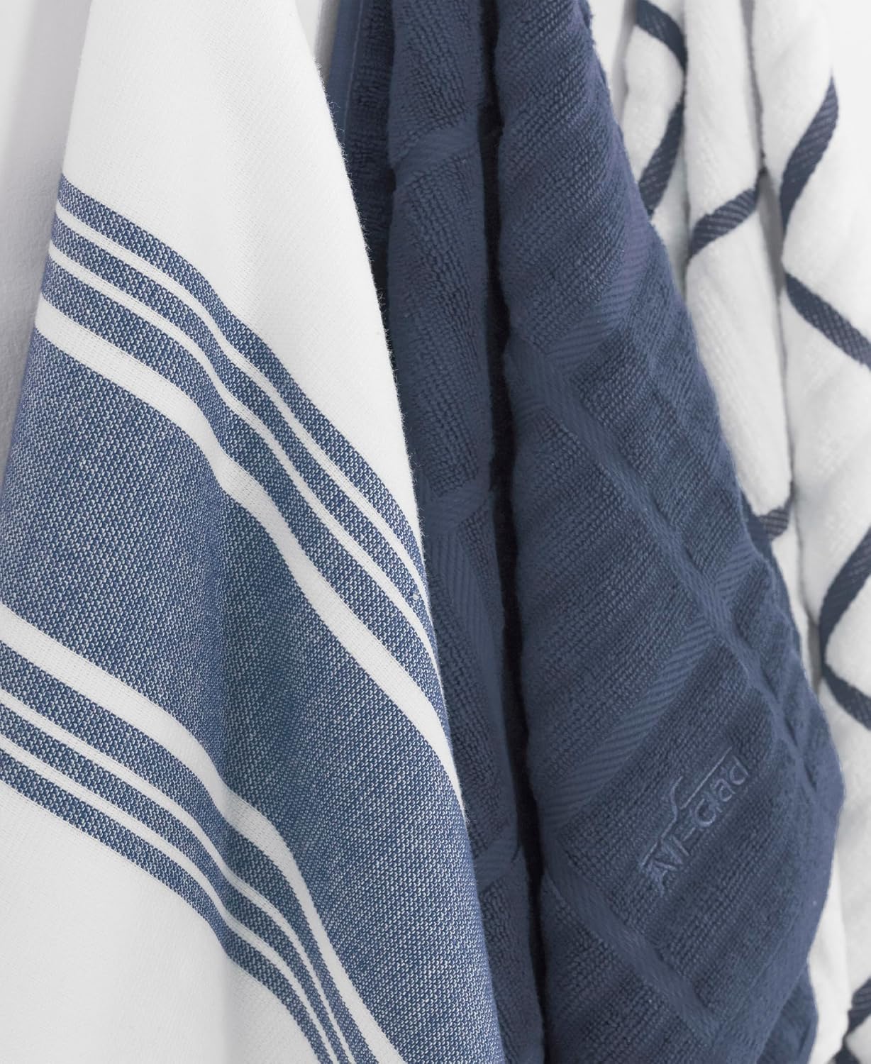 All-Clad Dual-Purpose Kitchen Towels: Highly Absorbent, Super Soft Long Lasting - 100% Cotton, 17"x30" Dish Towels for
