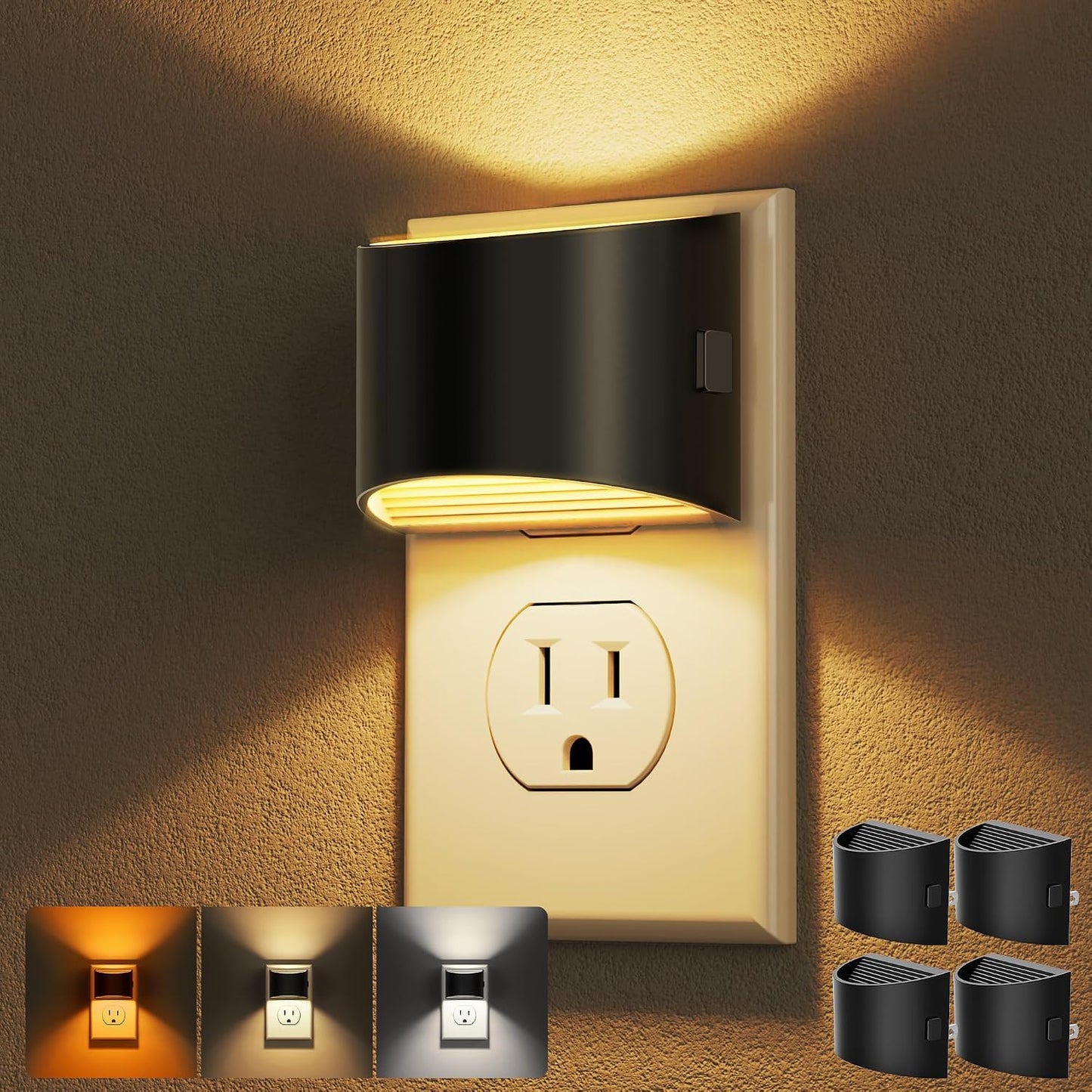 DORESshop Night Light, Night Lights Plug into Wall, Adjustable, 3CCT