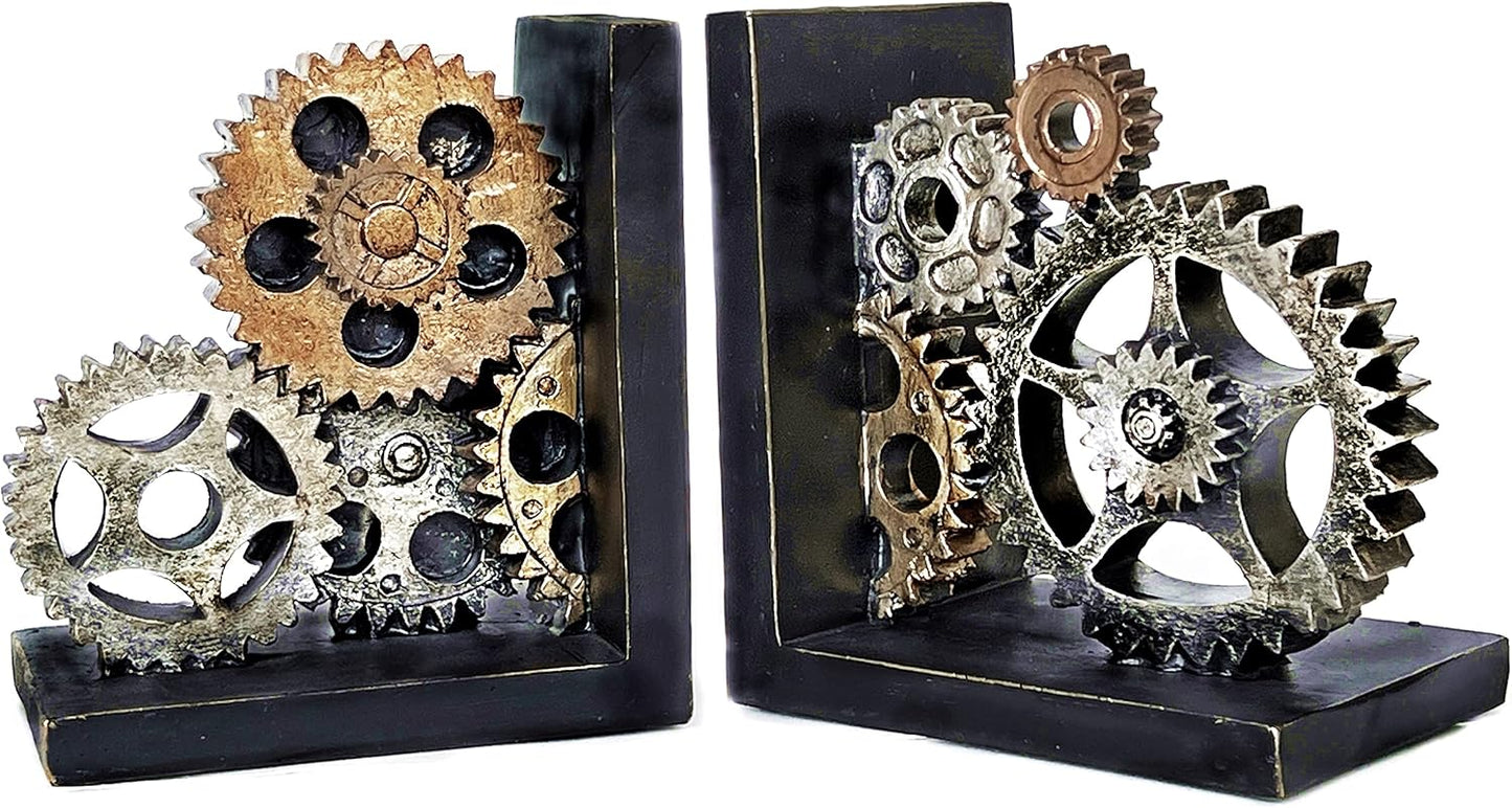 Steampunk Book Ends / Bronze