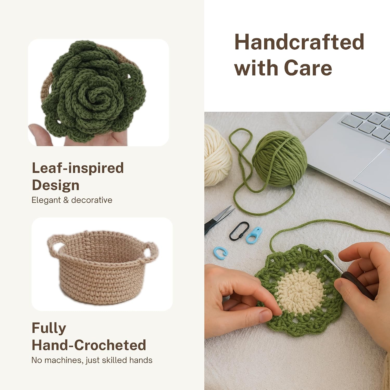 Holder Bar Coasters for Drinks Coffee Table / Leaf Pot