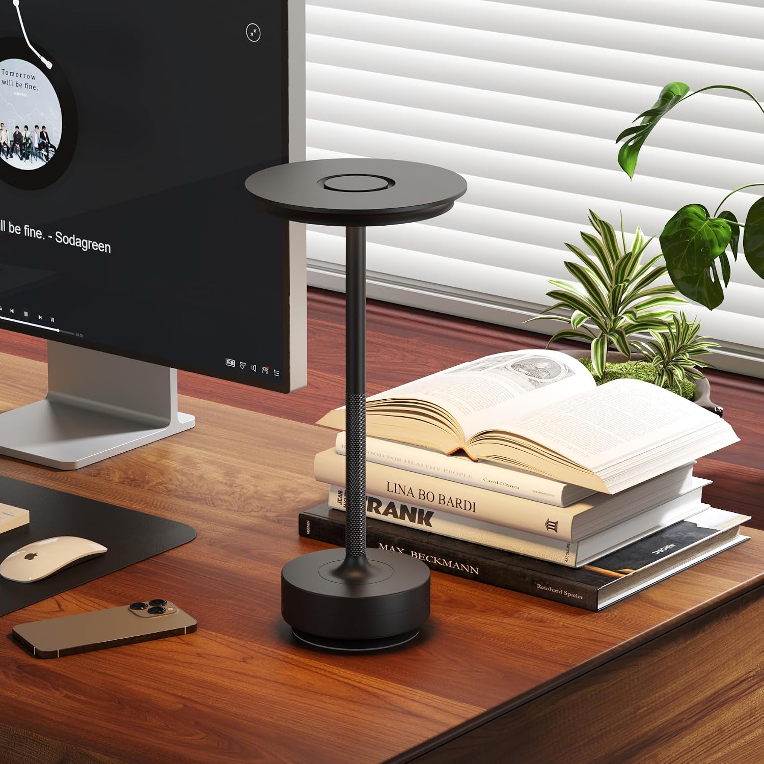 Rechargeable Cordless Table Lamps, Portable Battery Table Light | 5000mAh USB Battery Table Light with Memory