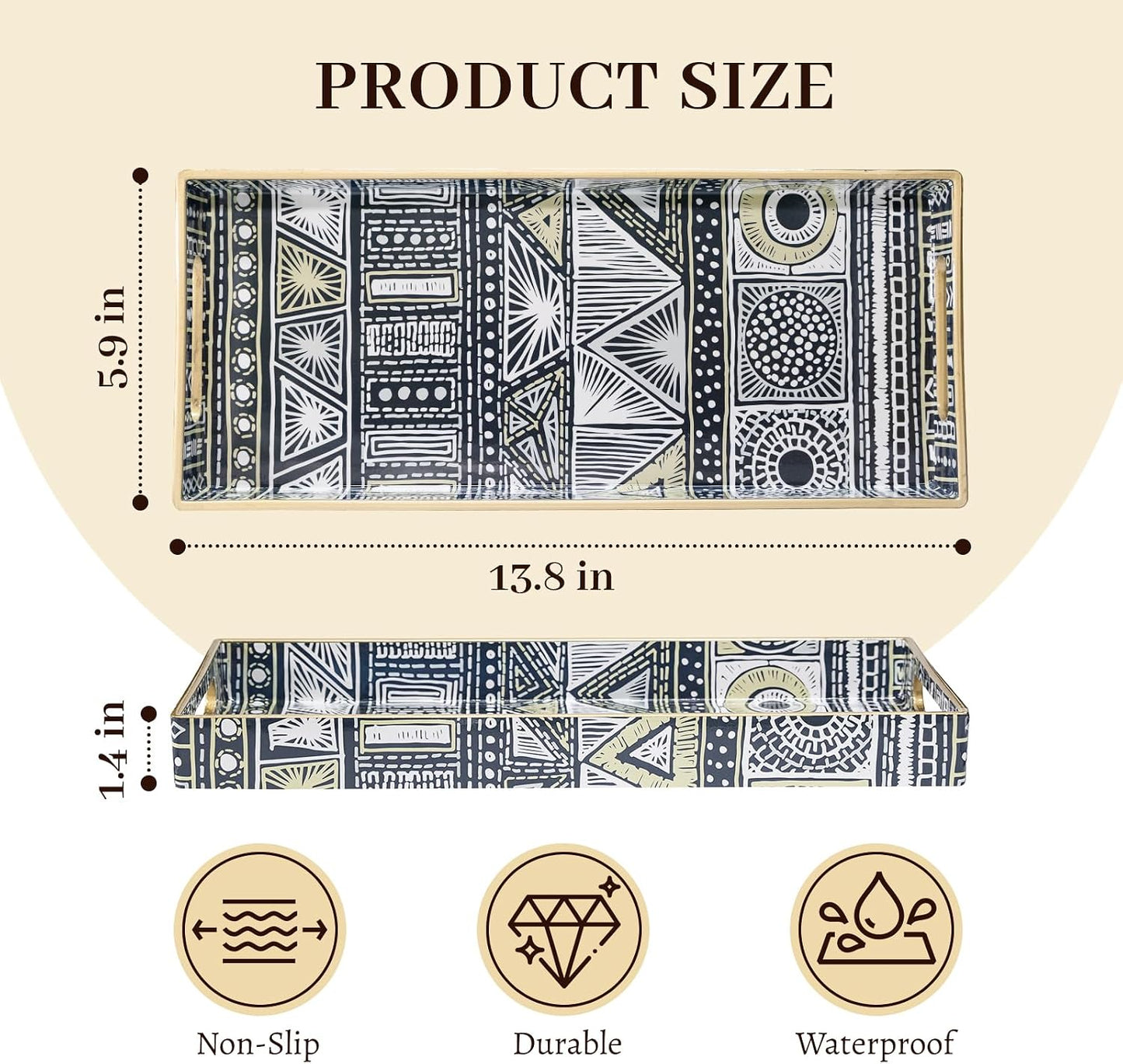 Plastic Vanity Tray / Bohemian-4