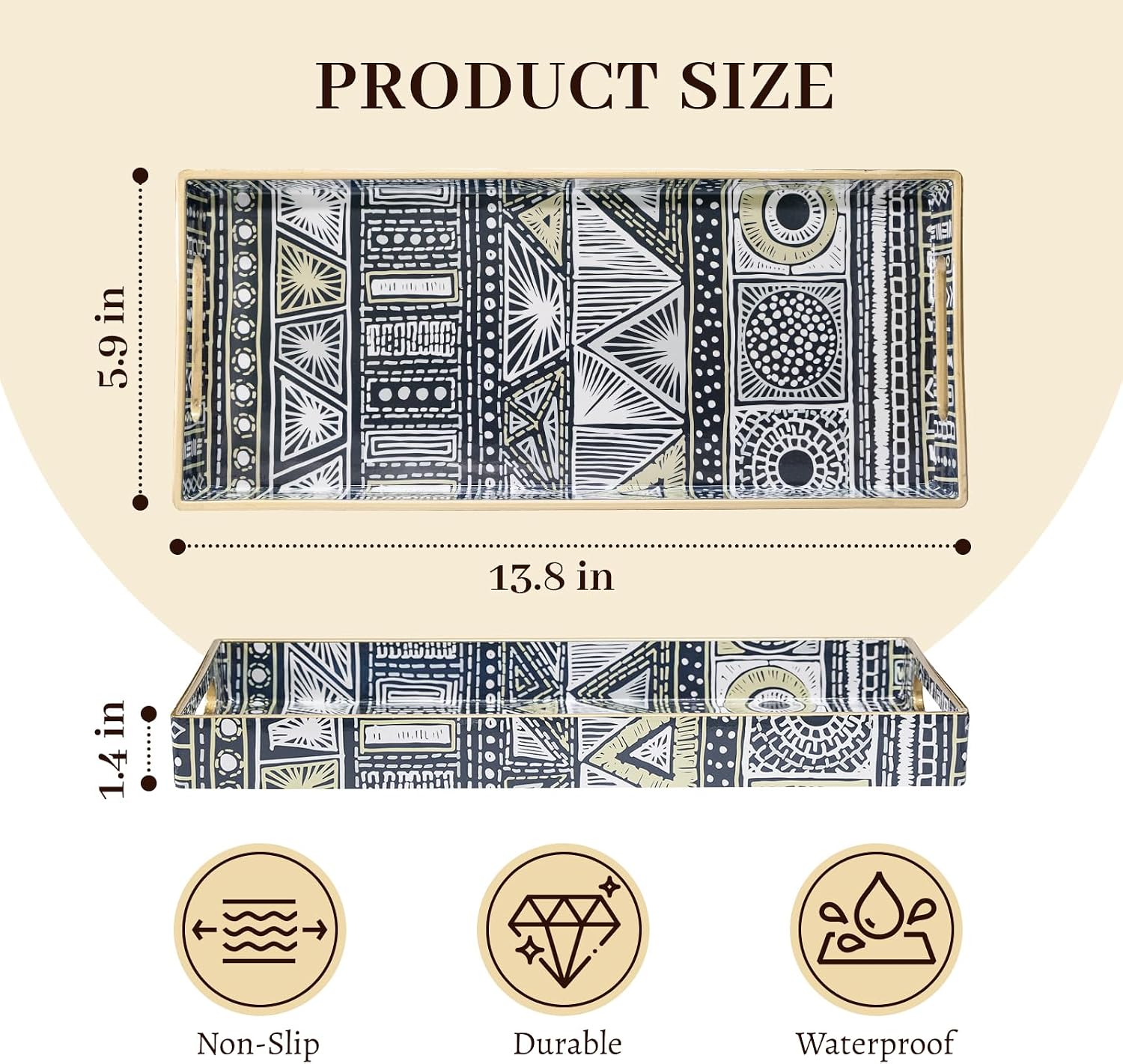 Plastic Vanity Tray / Bohemian-4