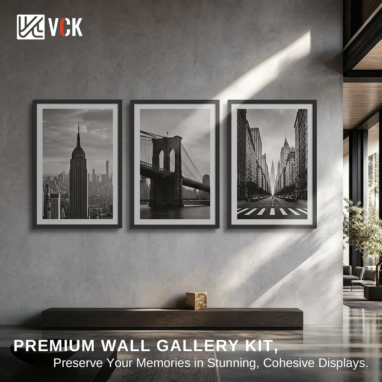 VCK 18x24 Poster Frame, Black Wood Picture Frame for Wall Display, 1 Pack | Gallery-Quality, Wide Thick Border