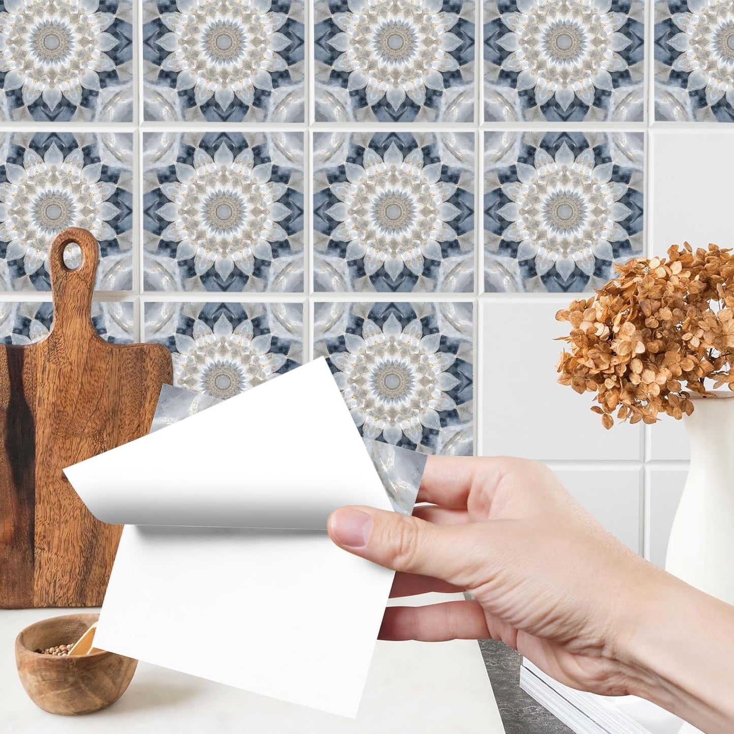 Wall Stickers Backsplash Decals / Multi-color11-24 / 6 x 6 / Set of 24