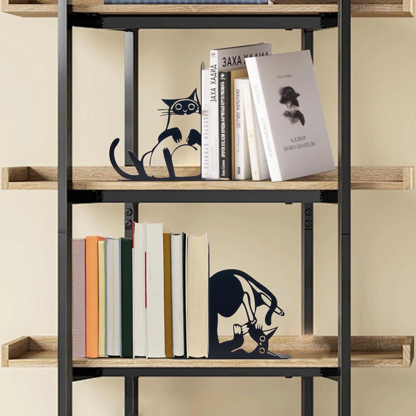 Cat Metal Bookends Cat Book Ends