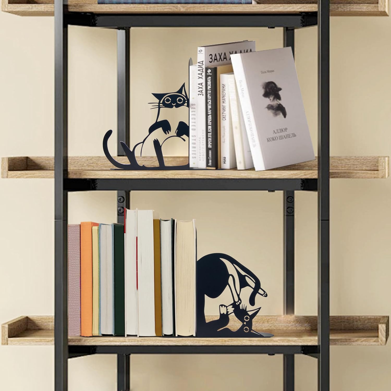 Cat Metal Bookends Cat Book Ends