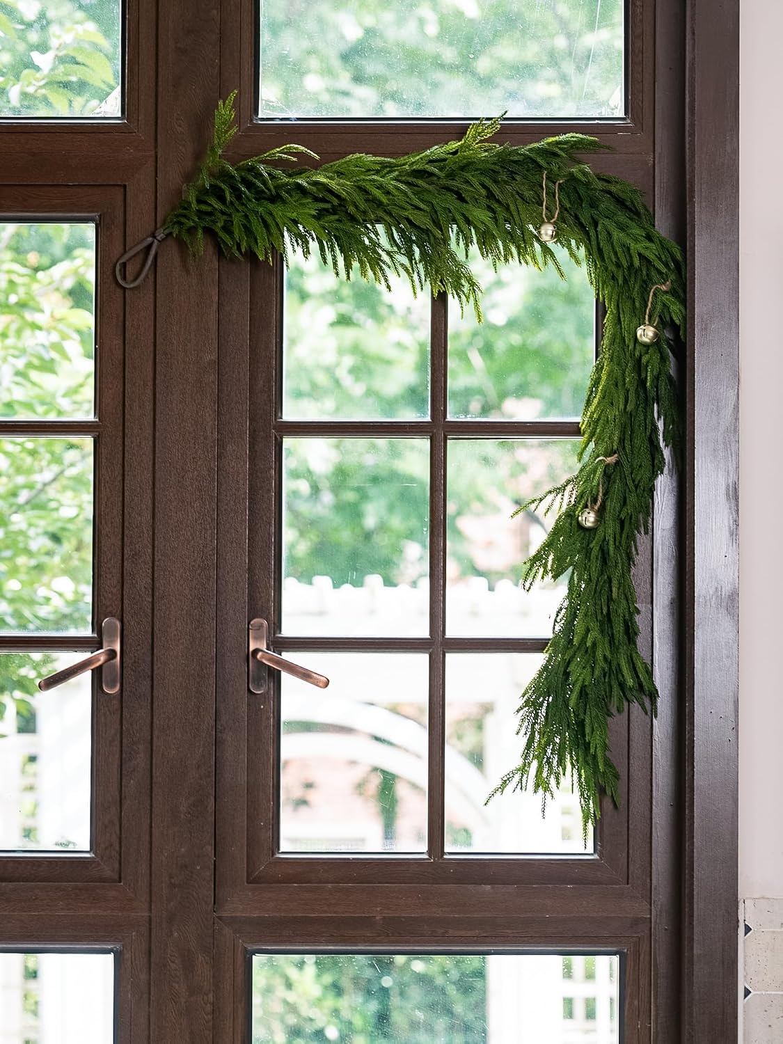 72" Extra Full Norfolk Pine Garland Realistic Christmas Garland Cedar Garland for Mantle Stairs Table Wall Fireplace