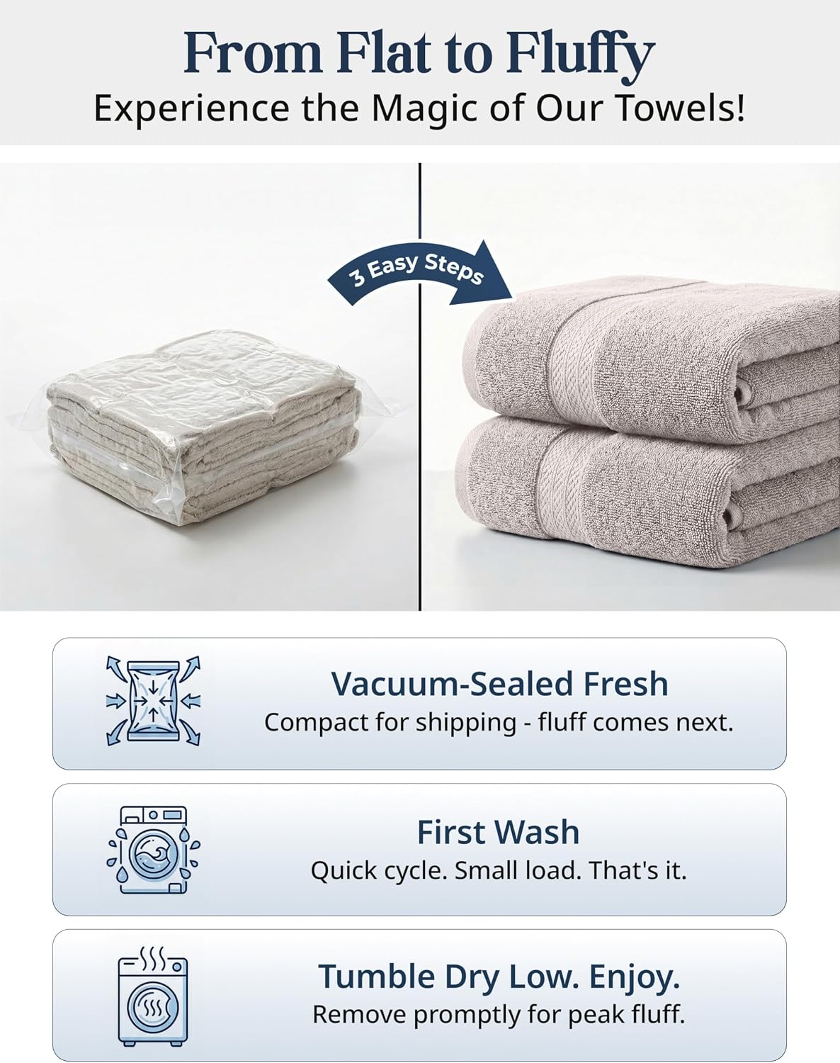 LANE LINEN Bath Towel Set 100% Cotton 16 Piece Soft Absorbent - Platinum | Cotton Towel Set - Densely Woven & Soft