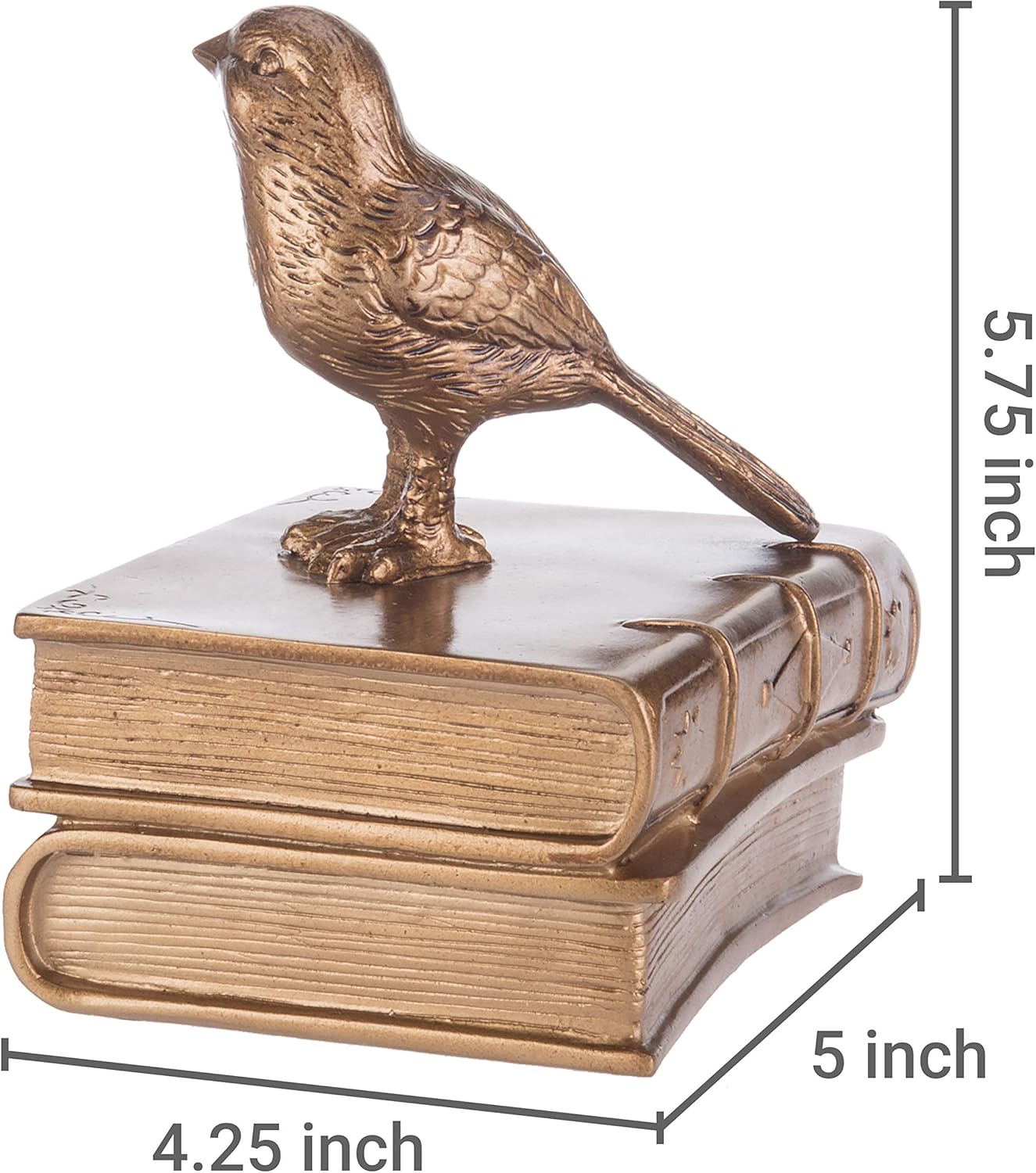 Vintage Resin Bookends / Gold