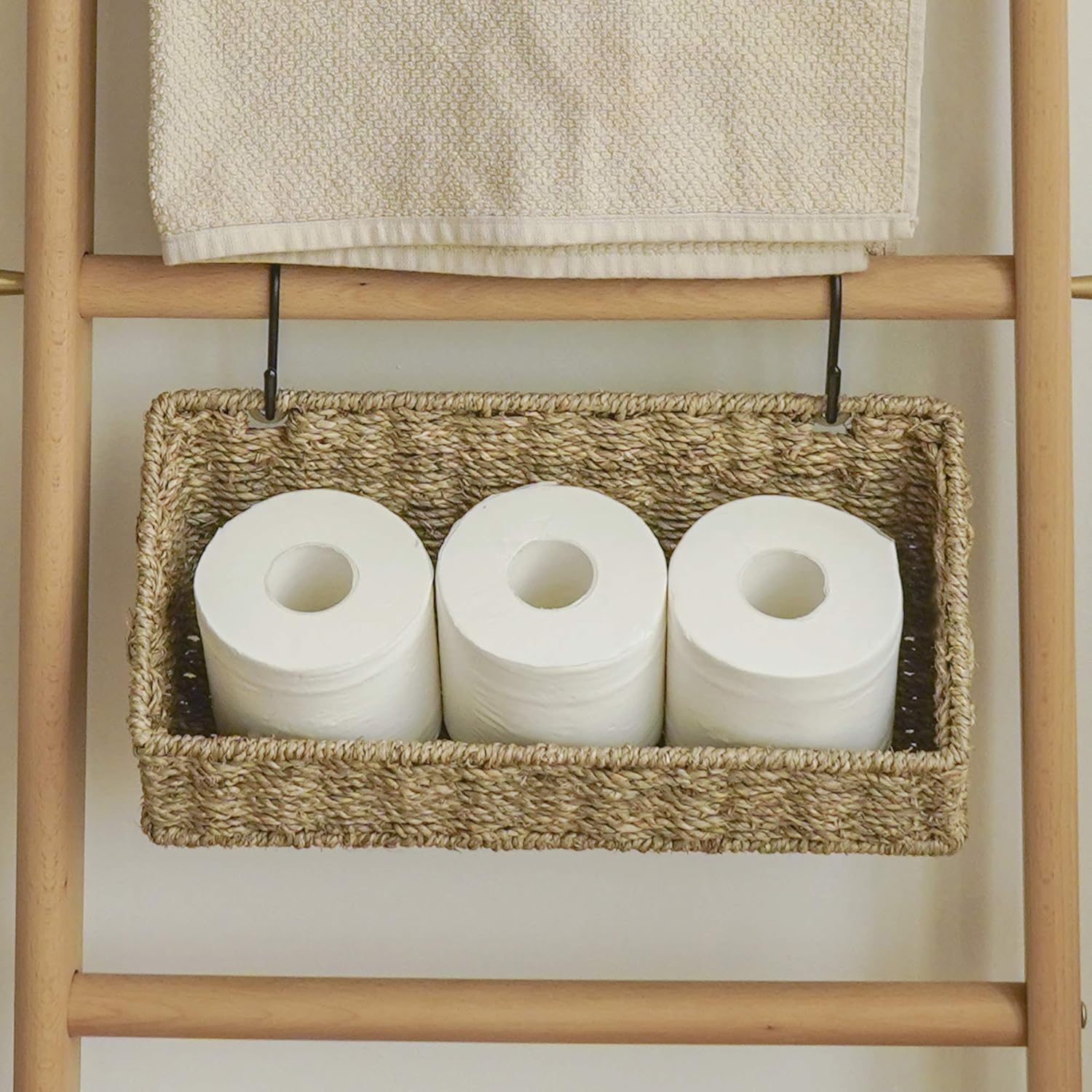 Seagrass Baskets / Woven Wall Baskets for Storage / Natural