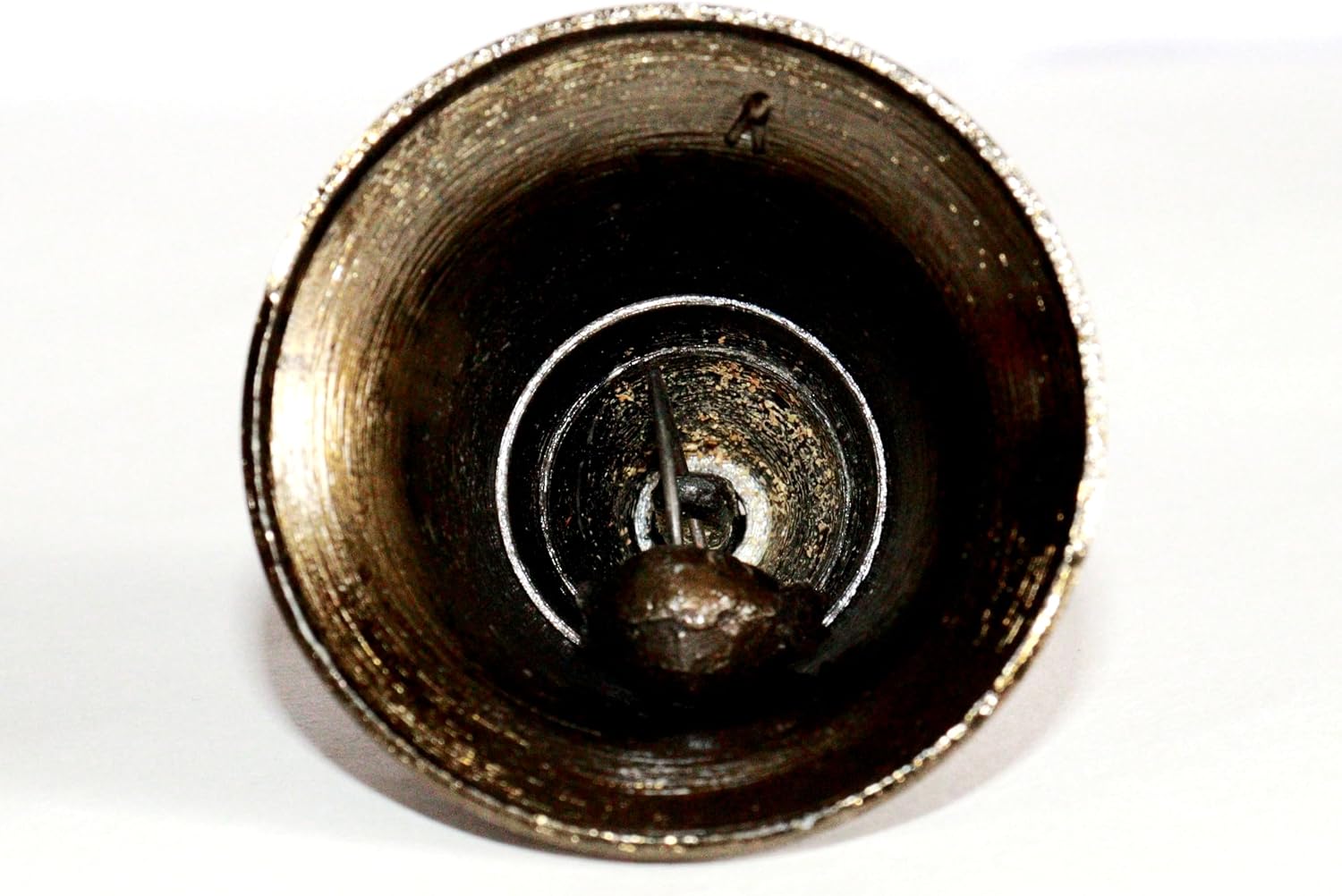 Solid Brass Pooja Bells with J Hook Home Decor Christmas Bell Wall Hanging Jingle Bell Ornaments New (24, Antique Look