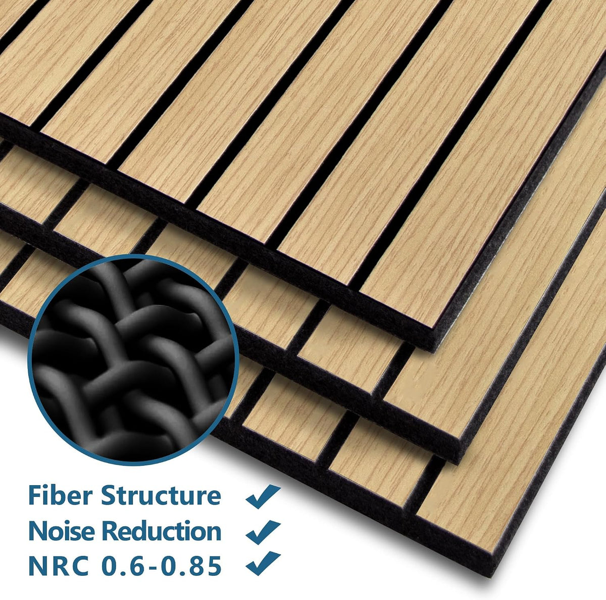 16-Pack Peel and Stick Acoustic Wall Panels, 11.8" x 11.8" PET Soundproof & Noise Cancelling Acoustic Felt