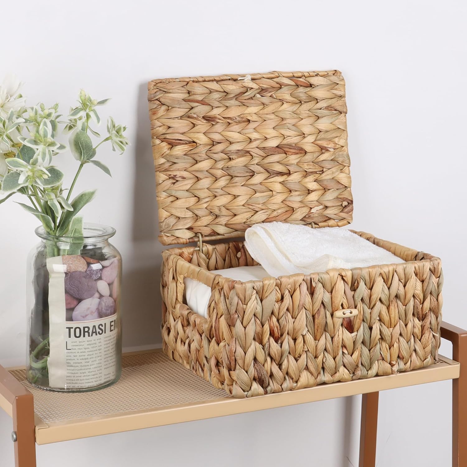 Wicker Shelf Baskets / Natural / Small