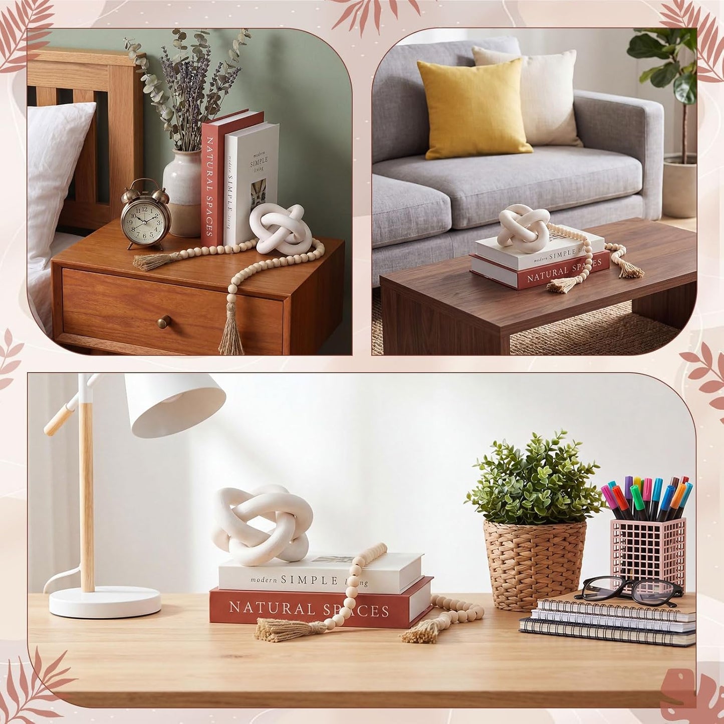 Modern Style Coffee Table Book Decor / Set of 4