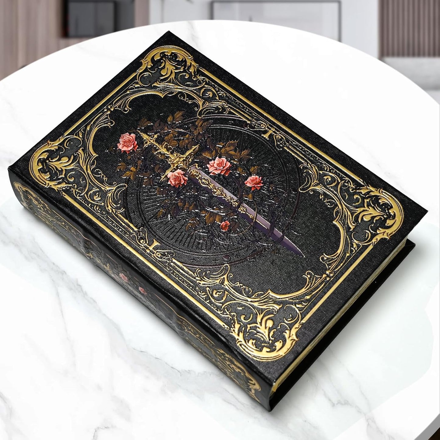 Remote Control Holder / Classic Black Floral