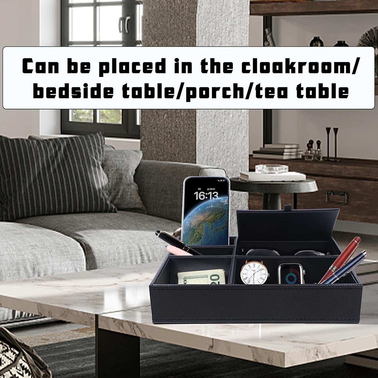 Men's Valet Tray / Black